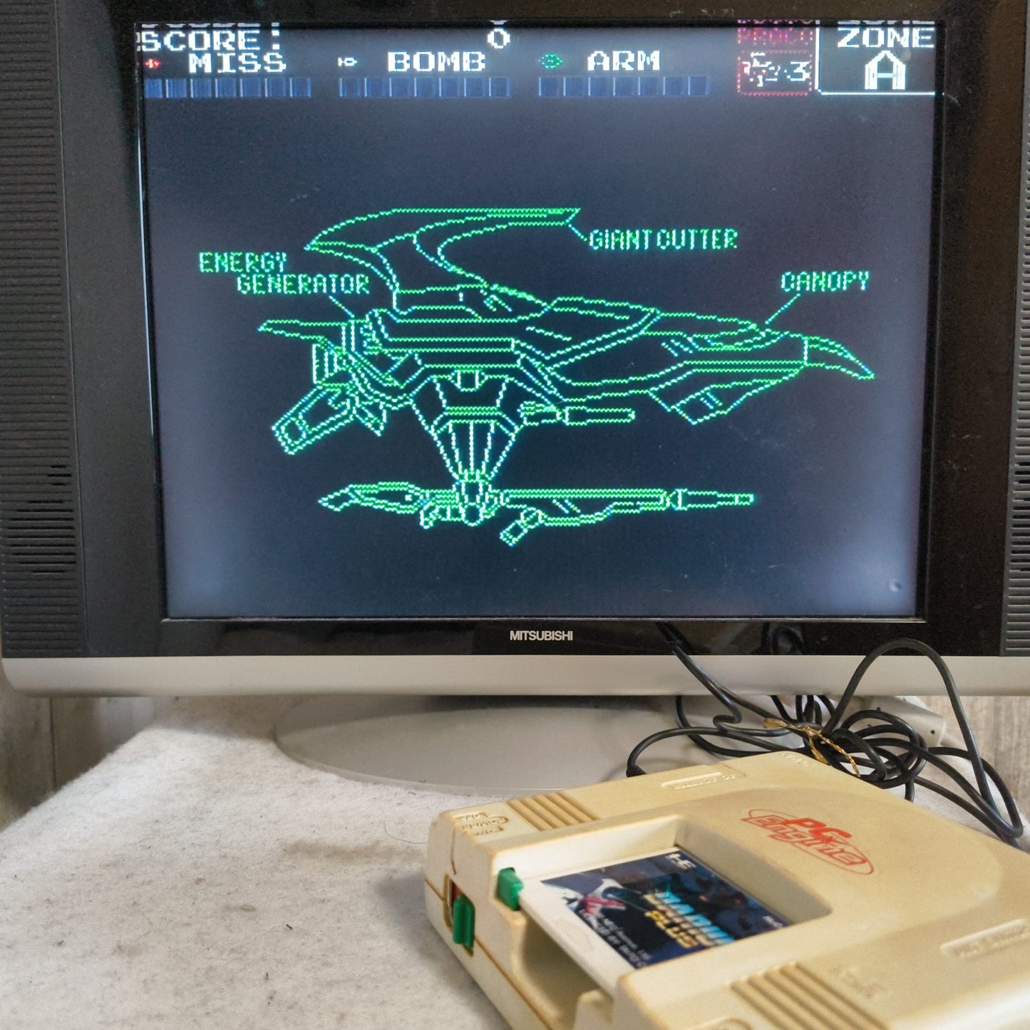 DARIUS PLUS NEC PC Engine TurboGrafx-16 PCE game, Working Japan-h0610-