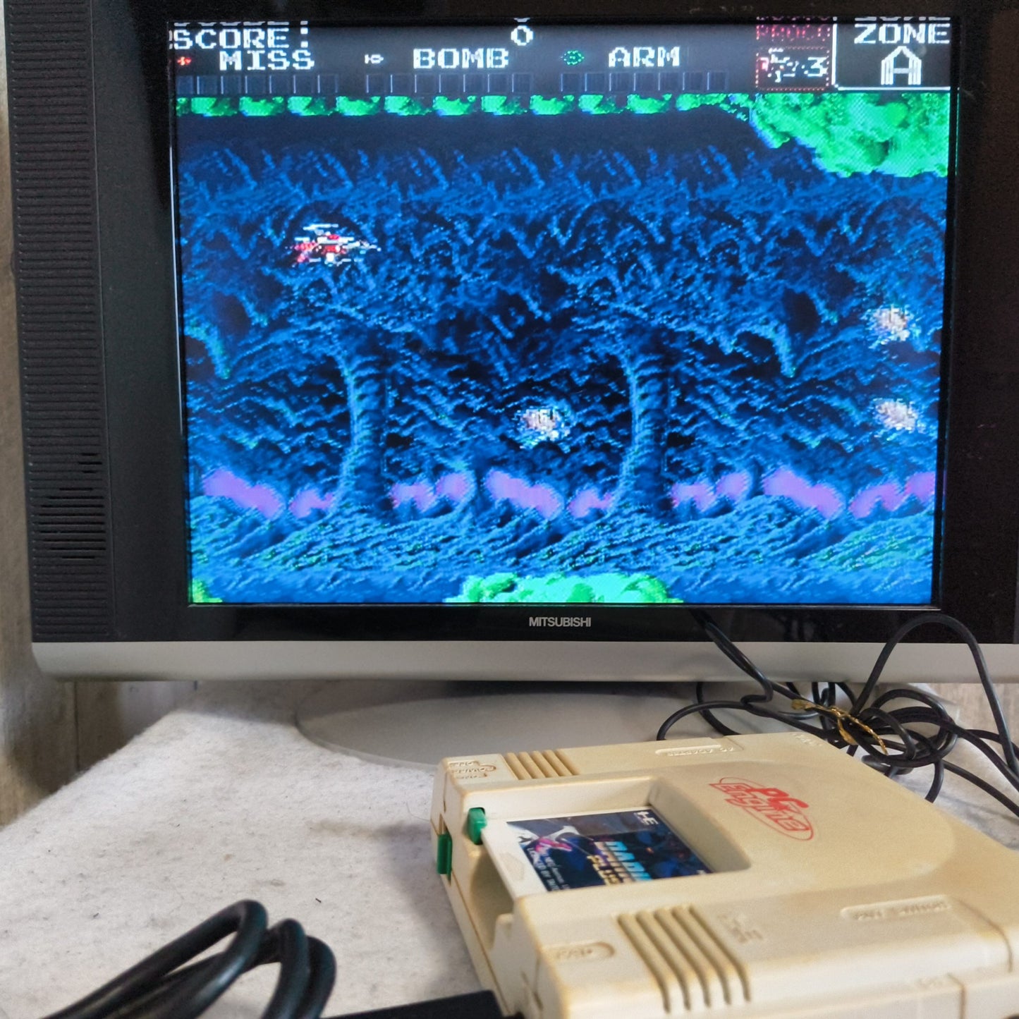 DARIUS PLUS NEC PC Engine TurboGrafx-16 PCE game, Working Japan-h0610-