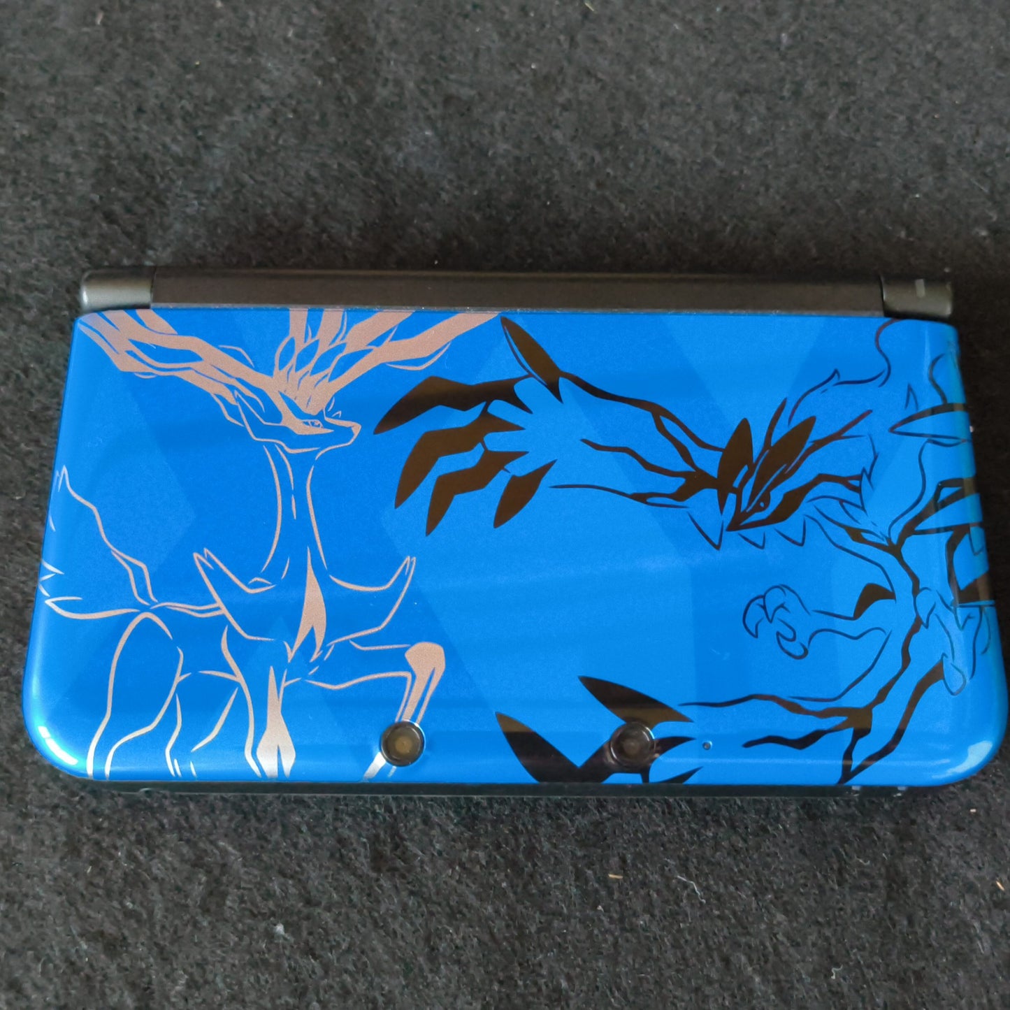 Nintendo 3DS LL Pokemon X & Y Edition Xerneas Yveltal Blue Console w/Box -h0617-