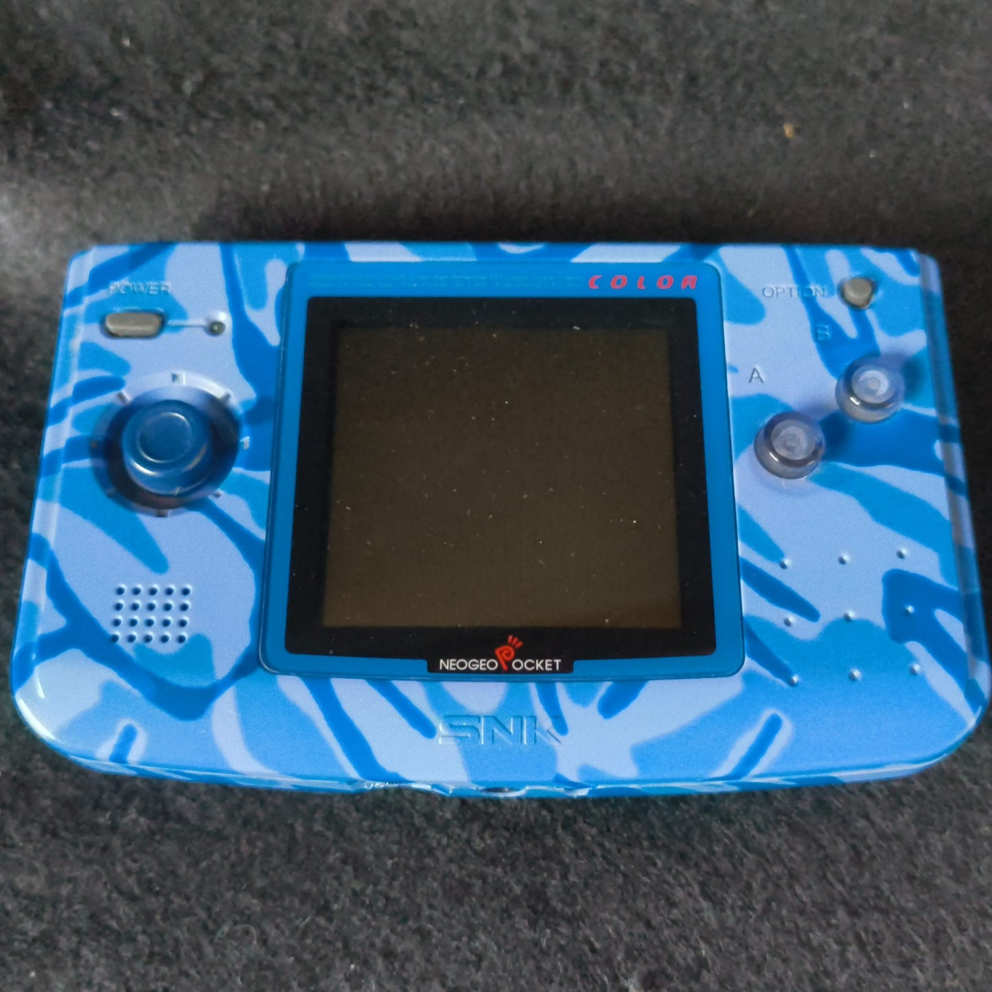 JUNK, For Parts, SNK NEOGEO POCKET Color Camouflage Blue Console W/Box-h0621-