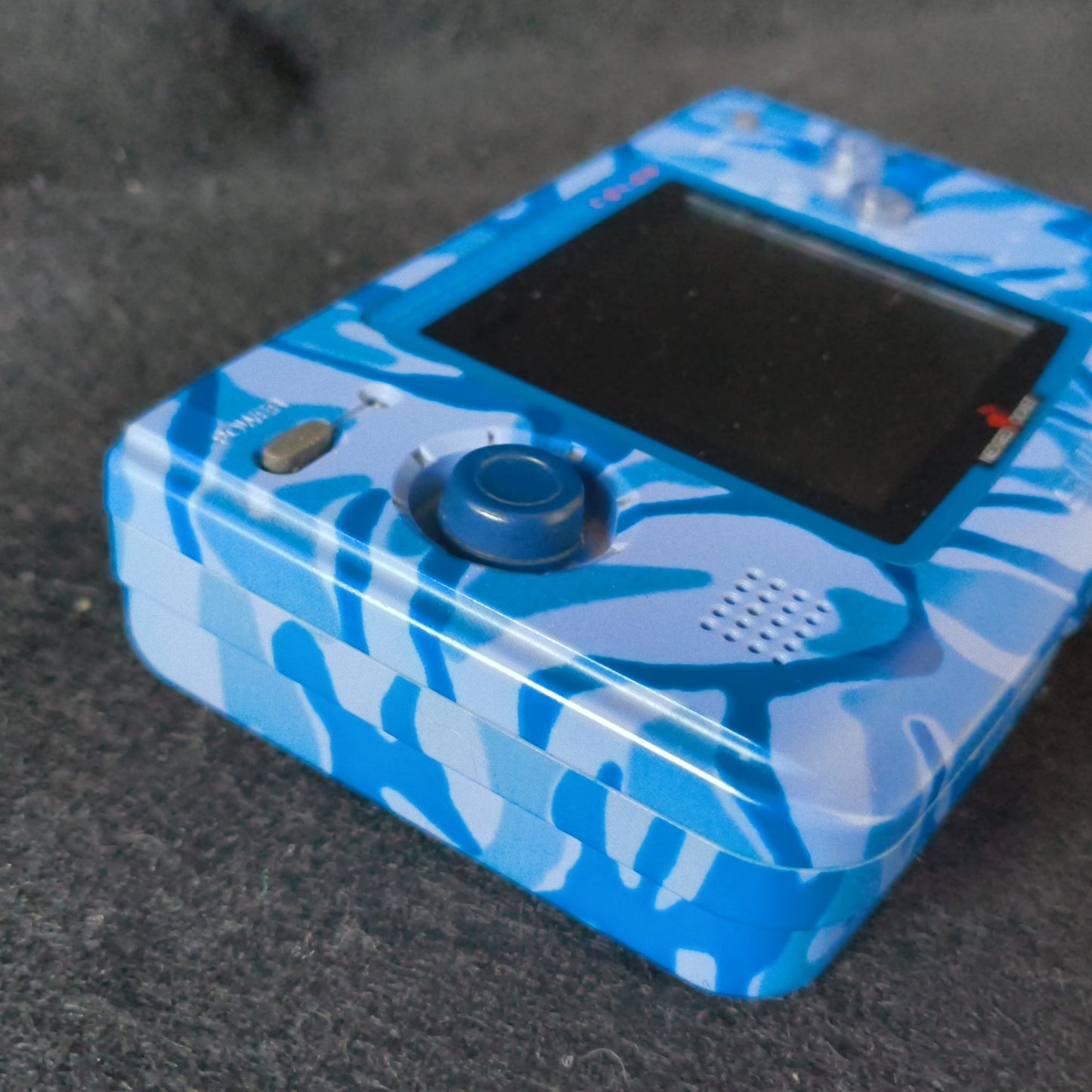 JUNK, For Parts, SNK NEOGEO POCKET Color Camouflage Blue Console W/Box-h0621-