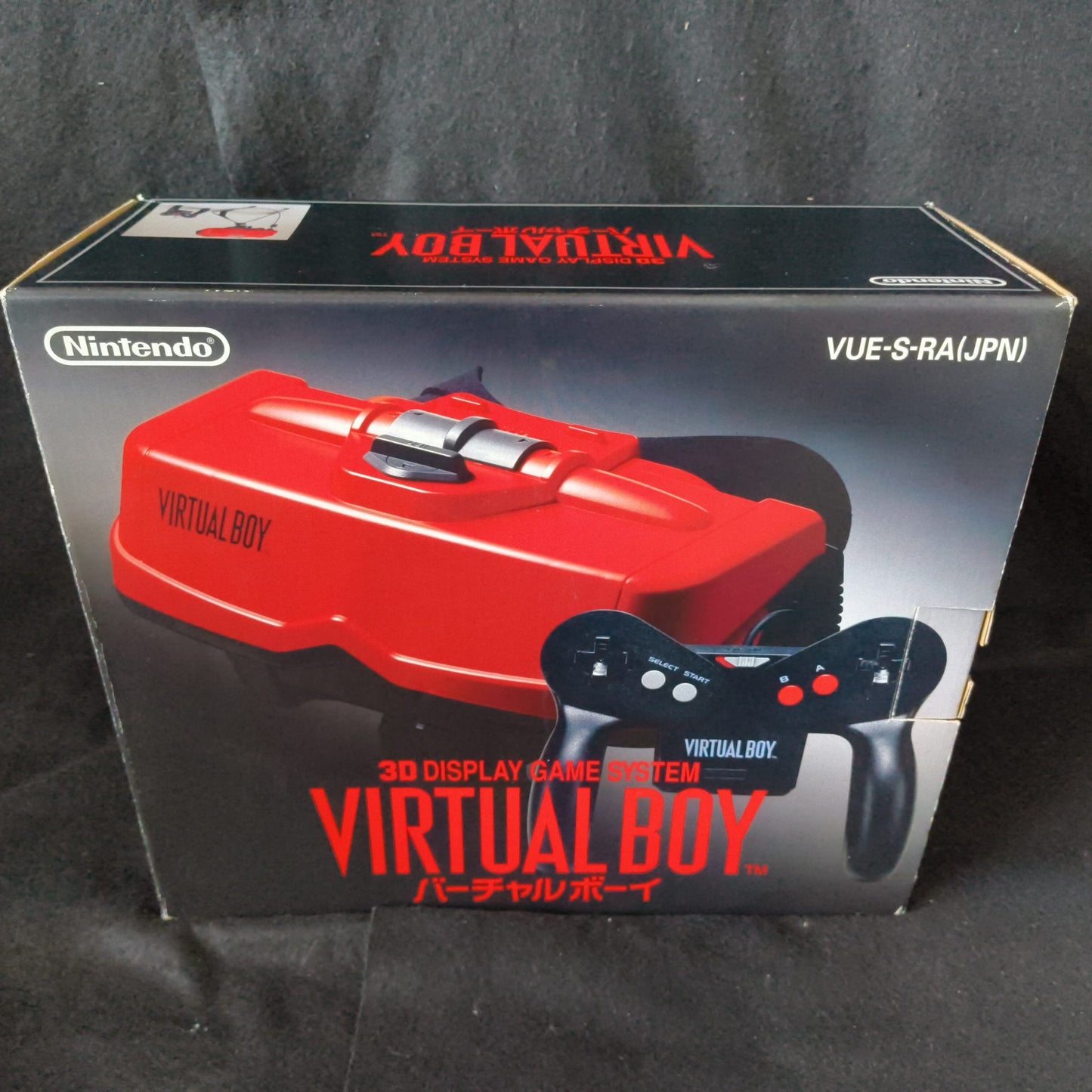 Nintendo Virtual Boy Console, Pad, Manual, Game w/Accessories, Box set-f0626-