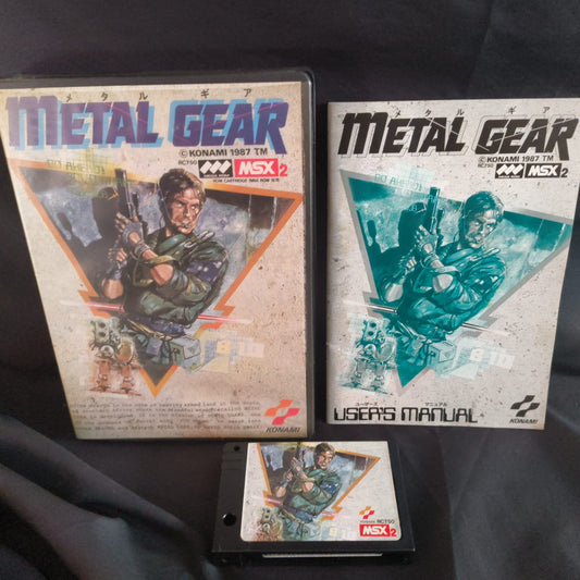 Metal Gear MSX/MSX2 Game Cartridge, Manual and Boxed set, Working Japan-h0702-