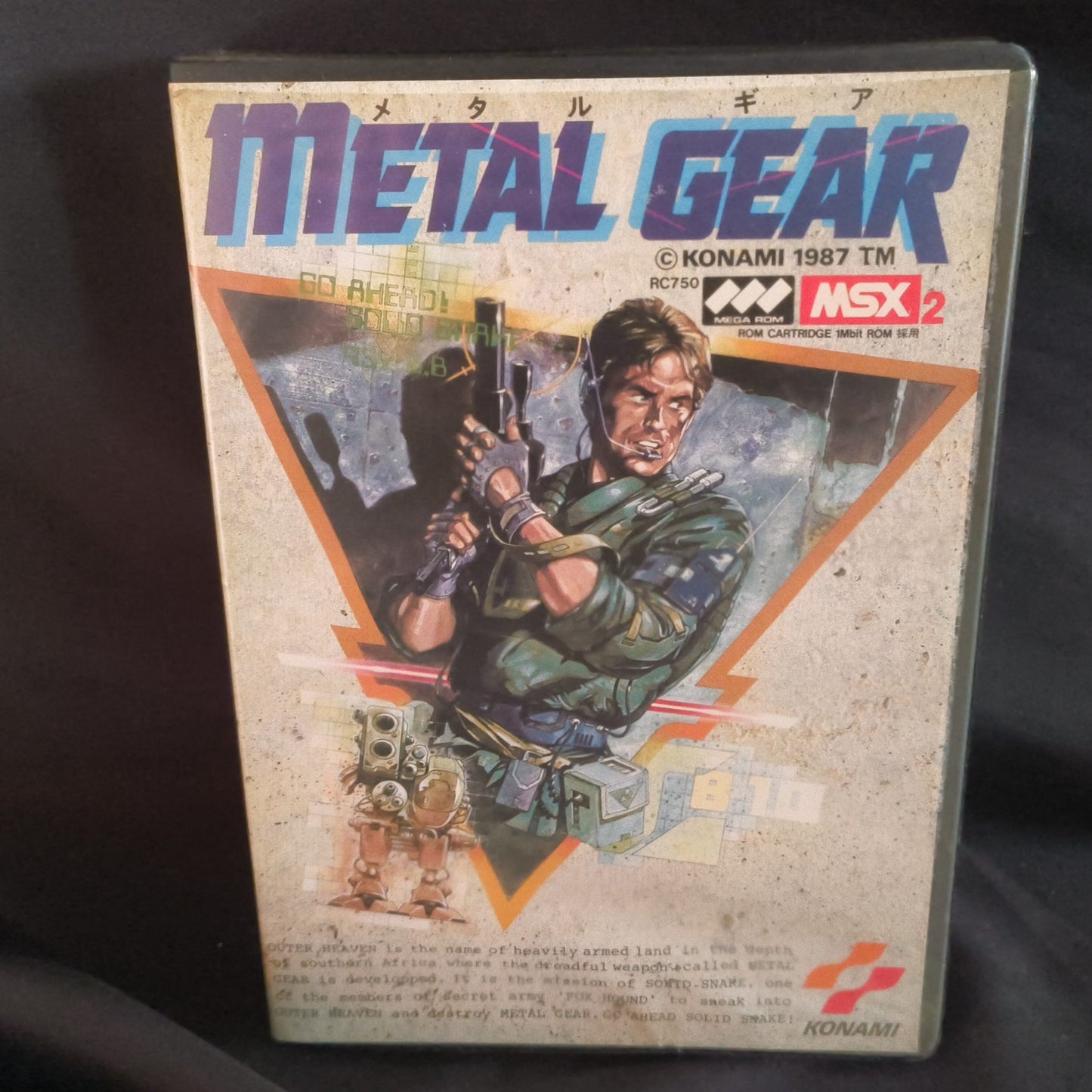 Metal Gear MSX/MSX2 Game Cartridge, Manual and Boxed set, Working Japan-h0702-