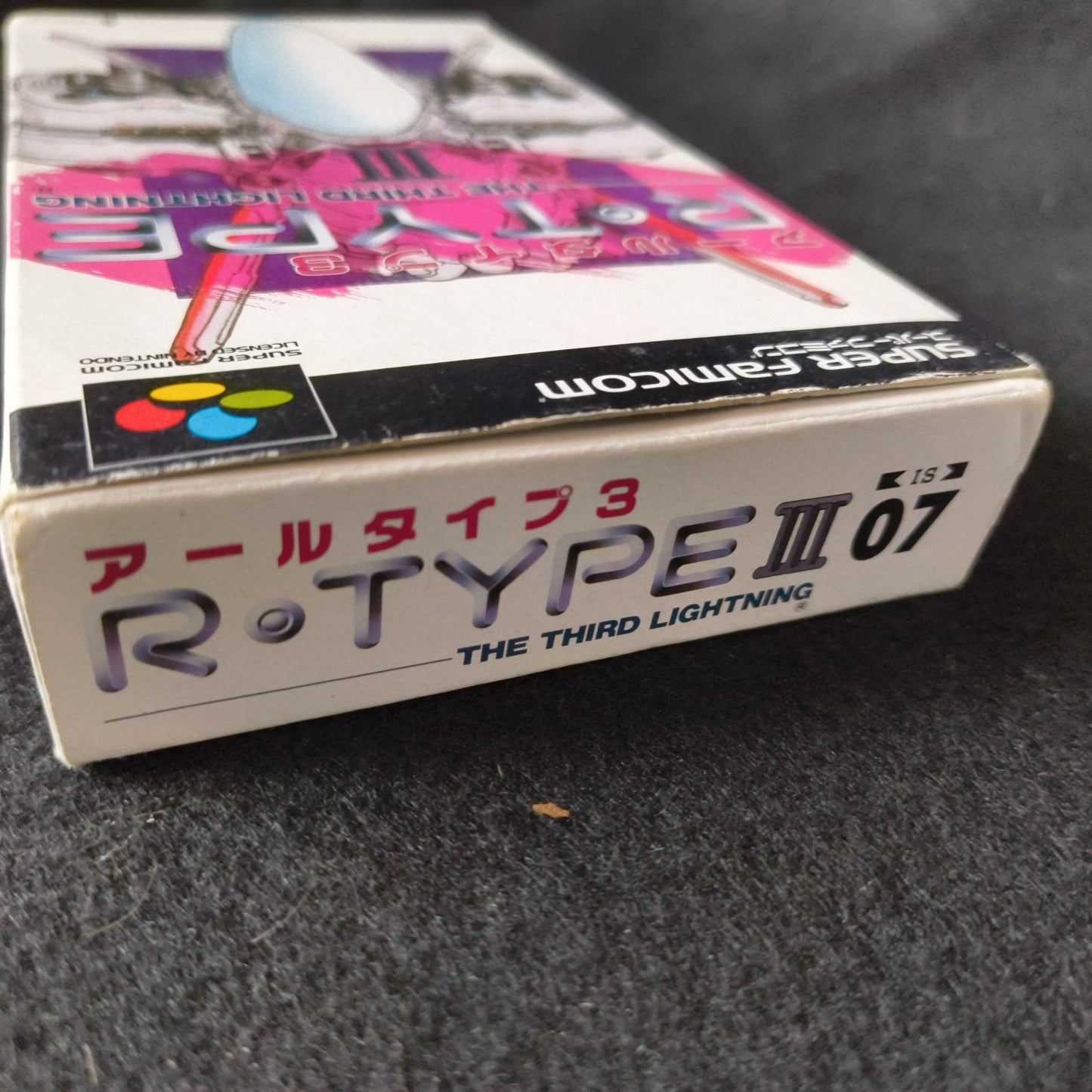 R-TYPE3 The Third Lightning Super Famicom SFC Cartridge,Manual,Boxed set-h0702-1