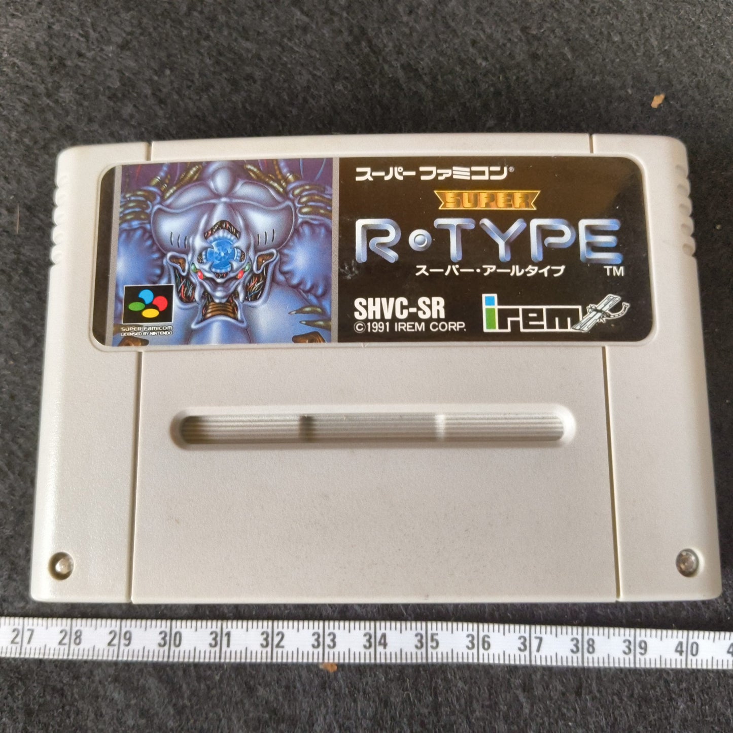 Super R-TYPE Super Famicom SFC Cartridge,W/Manual, Boxed set, Working-h0703-2