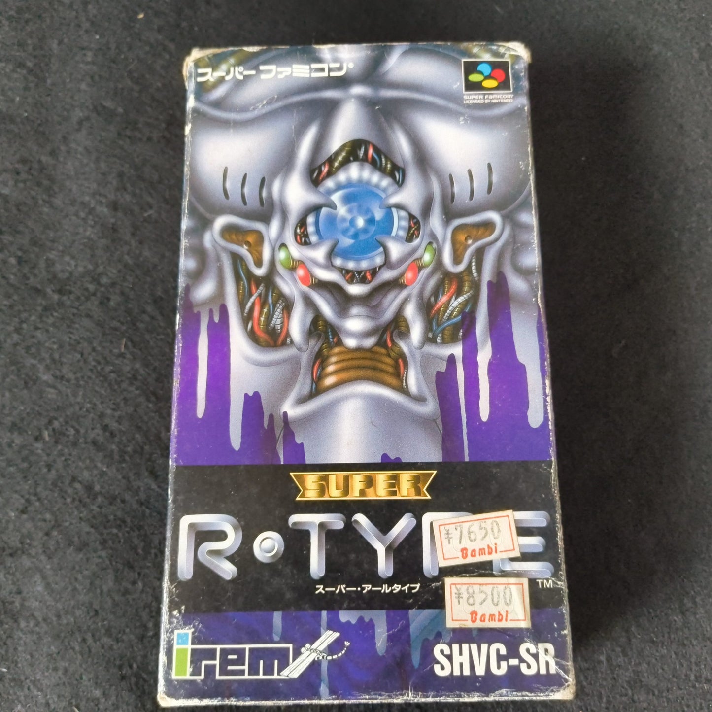 Super R-TYPE Super Famicom SFC Cartridge,W/Manual, Boxed set, Working-h0703-2