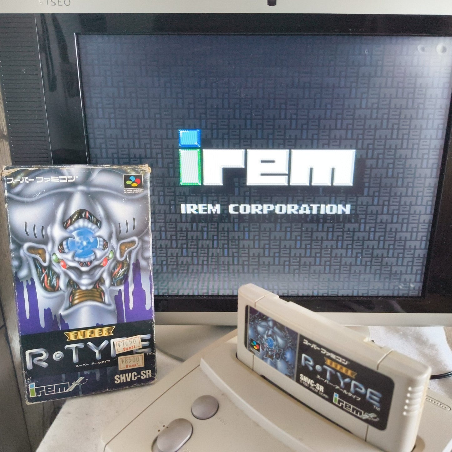 Super R-TYPE Super Famicom SFC Cartridge,W/Manual, Boxed set, Working-h0703-2