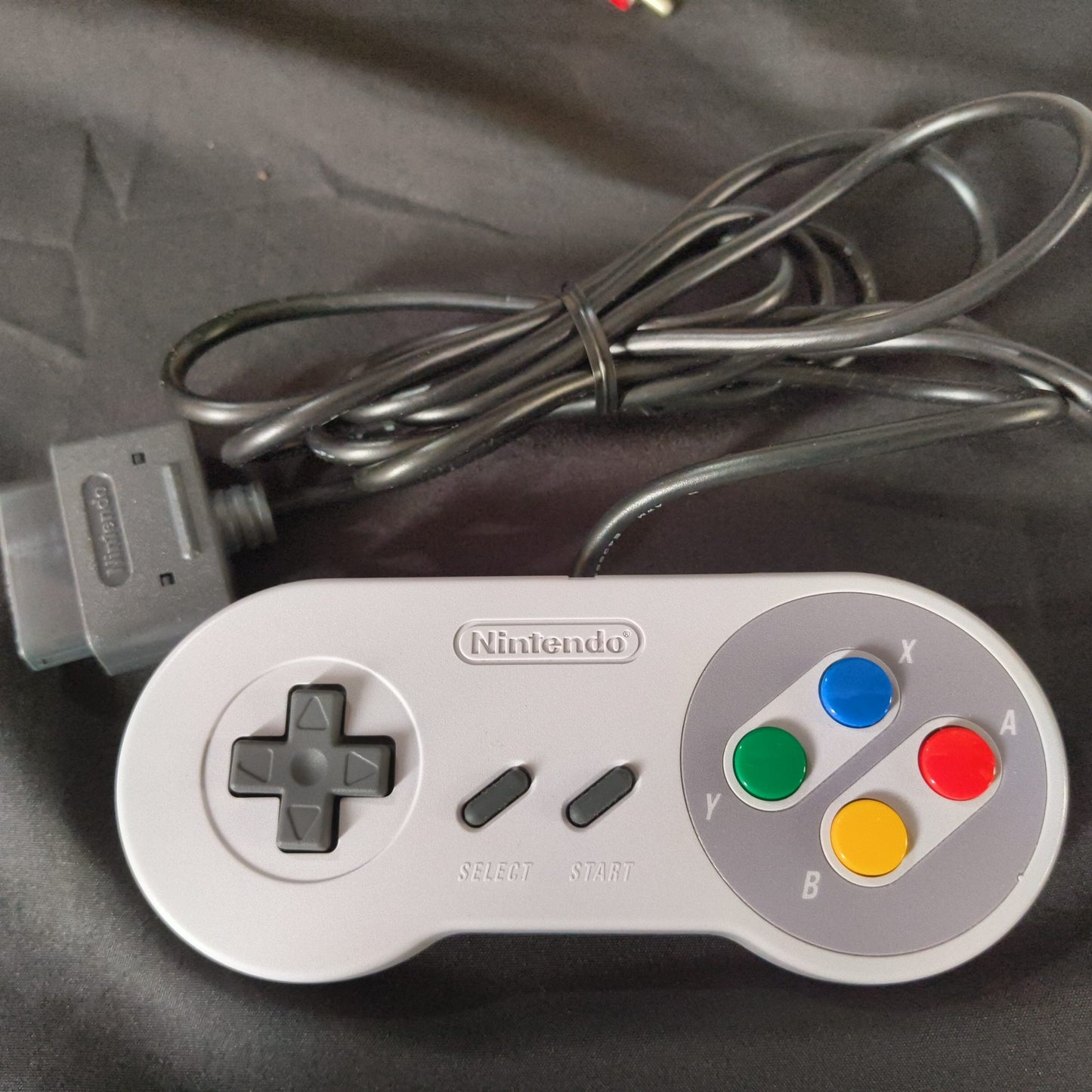 Nintendo Super Famicom Jr. (SNES) Console, Pad, AV cable, W/Boxed /Working-h0710