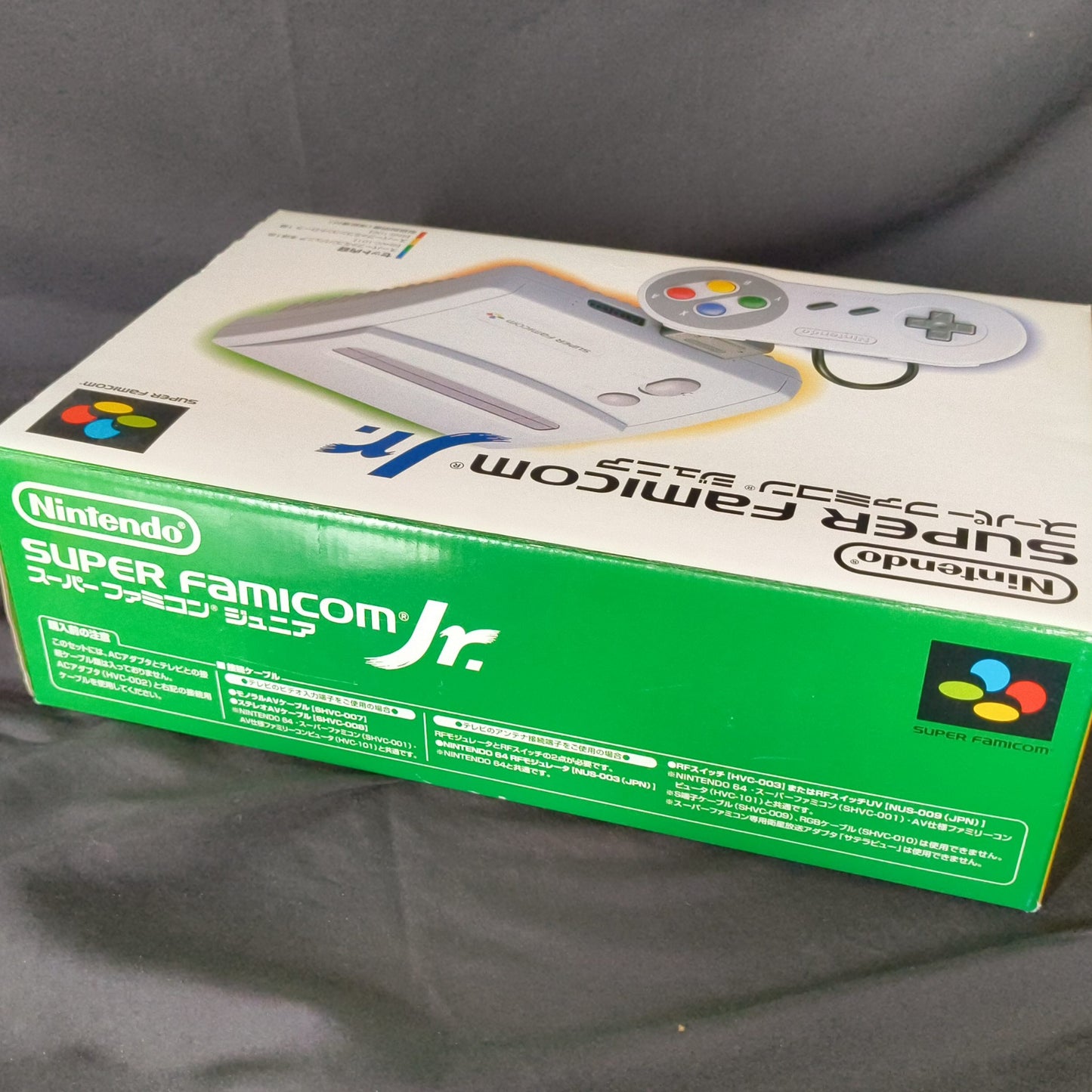 Nintendo Super Famicom Jr. (SNES) Console, Pad, AV cable, W/Boxed /Working-h0710