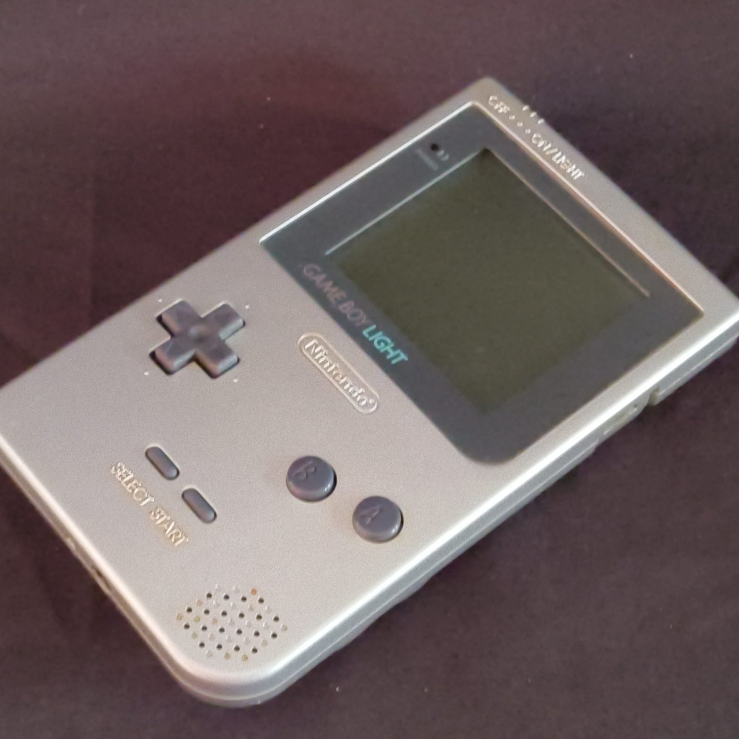 Game Boy Light Silver Console - No Sound from Speaker / Working HGB-101-h0710-