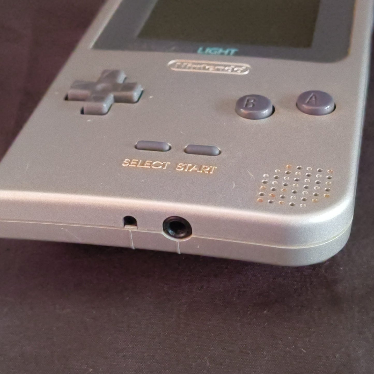 Game Boy Light Silver Console - No Sound from Speaker / Working HGB-101-h0710-