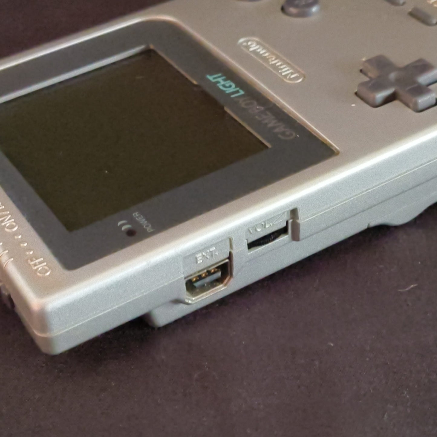 Game Boy Light Silver Console - No Sound from Speaker / Working HGB-101-h0710-