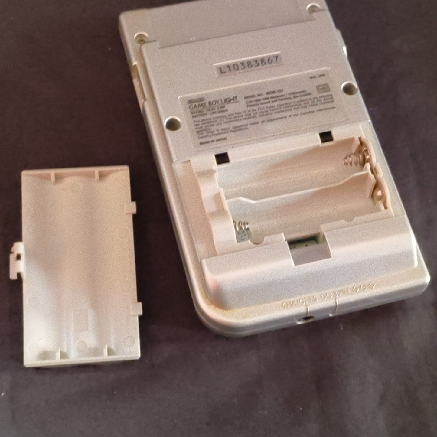 Game Boy Light Silver Console - No Sound from Speaker / Working HGB-101-h0710-