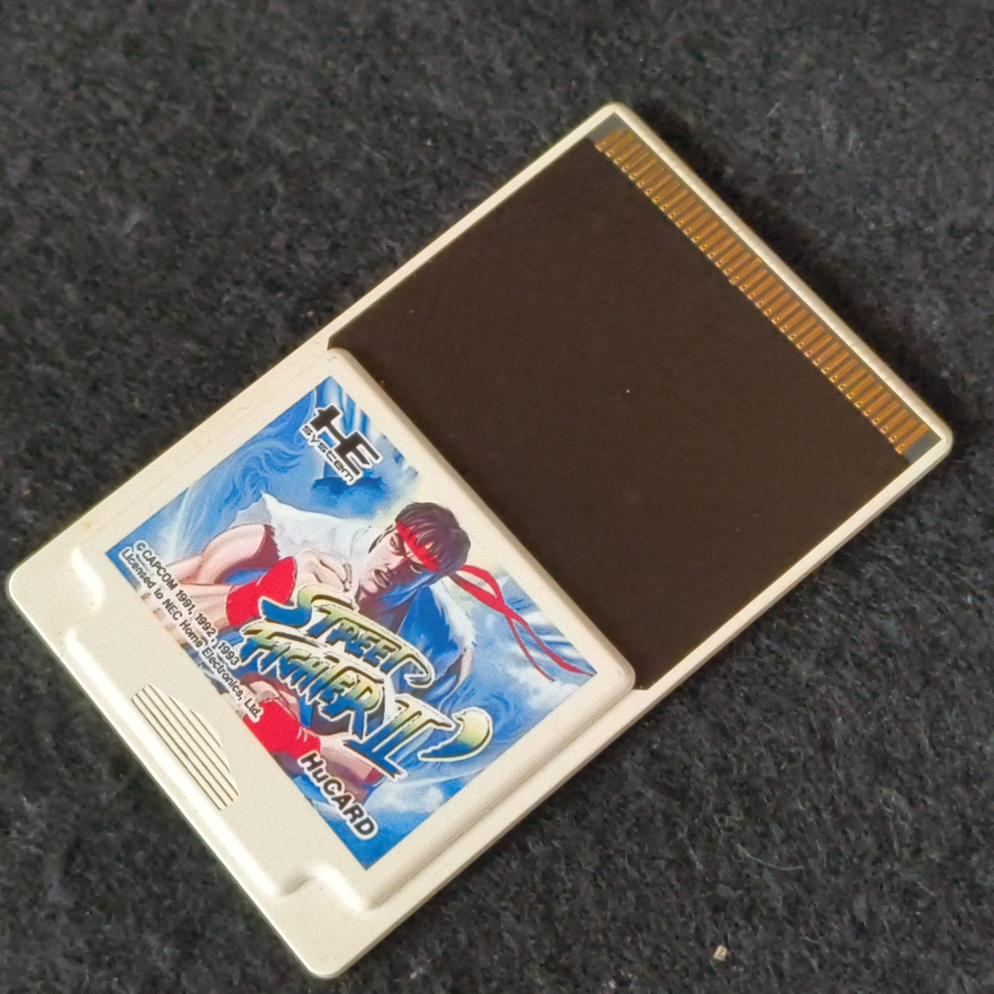 Street Fighter 2 Dash NEC PC Engine TurboGrafx-16 PCE Hu-Card, Maual, Case-h0711