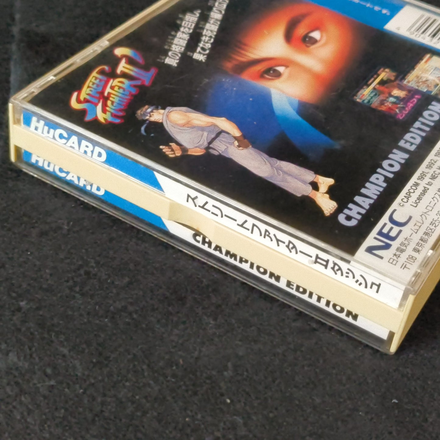 Street Fighter 2 Dash NEC PC Engine TurboGrafx-16 PCE Hu-Card, Maual, Case-h0711