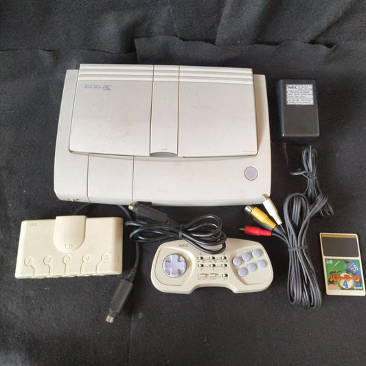Defective, NEC PC Engine DUO-RX PCE-DUORX Console, Pad AV cable, PSU set-h0711-