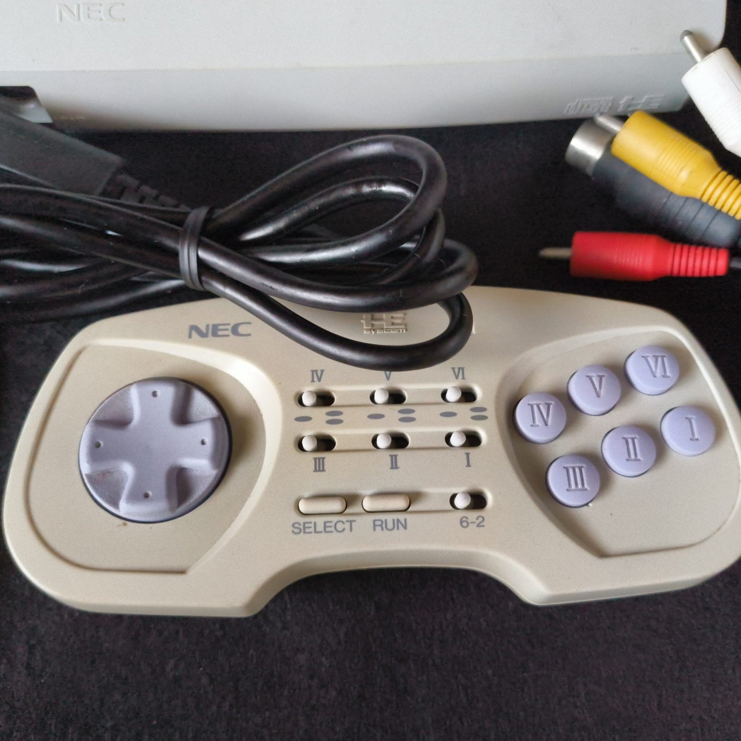 Defective, NEC PC Engine DUO-RX PCE-DUORX Console, Pad AV cable, PSU set-h0711-