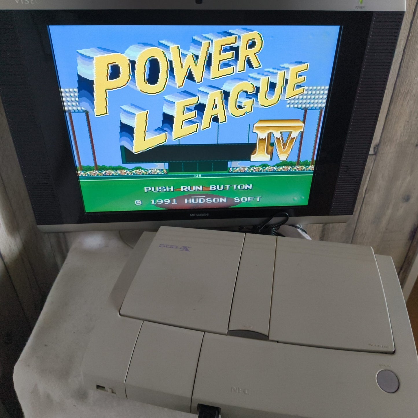 Defective, NEC PC Engine DUO-RX PCE-DUORX Console, Pad AV cable, PSU set-h0711-