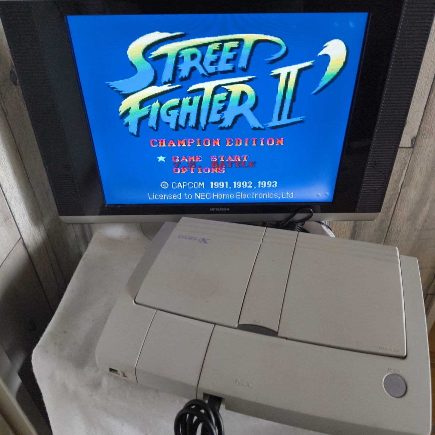 Street Fighter 2 Dash NEC PC Engine TurboGrafx-16 PCE Hu-Card, Maual, Case-h0711