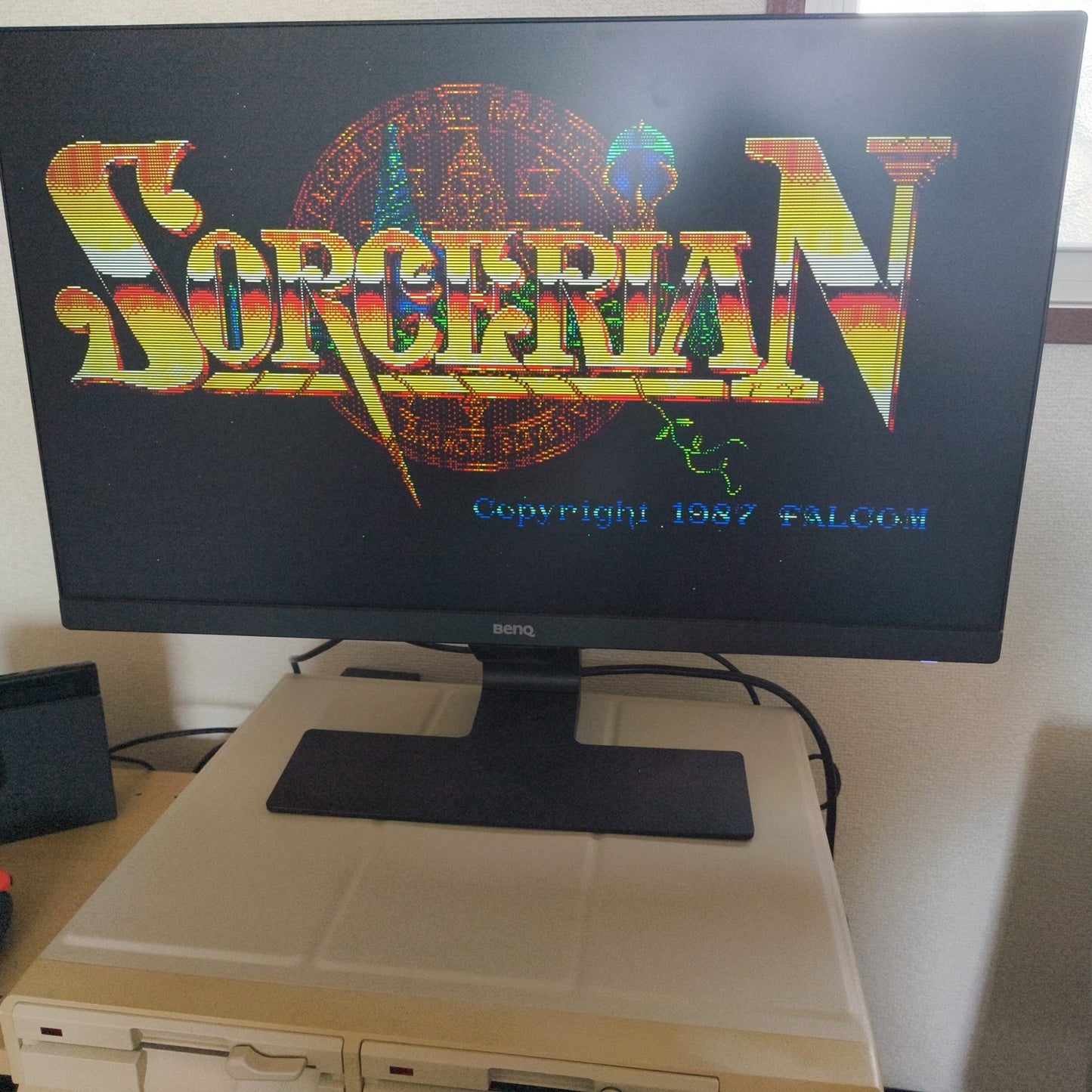 PC-8801 Sorcerian Game disks, w/manual, papers, Box set. Partly tested-h0716-