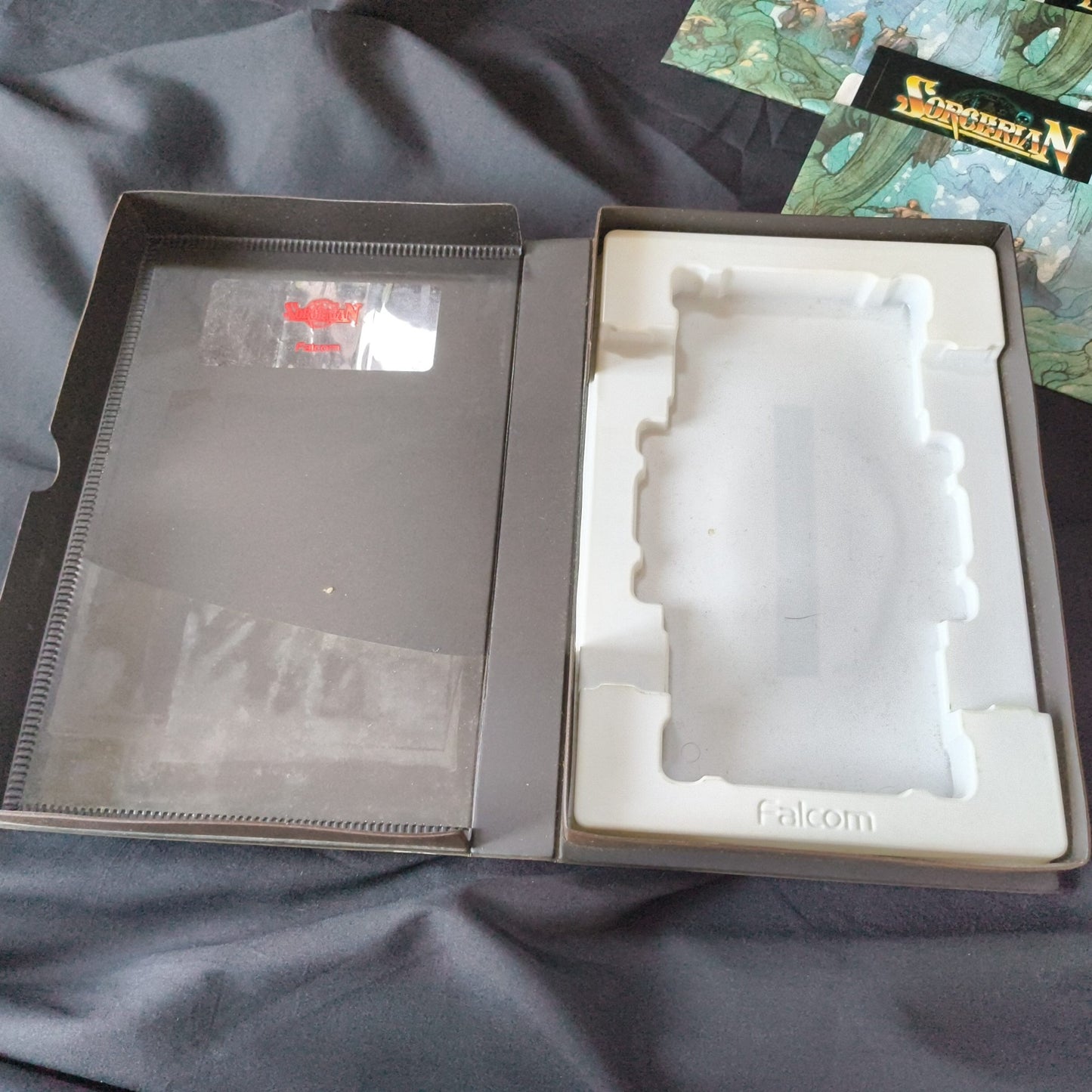 PC-8801 Sorcerian Game disks, w/manual, papers, Box set. Partly tested-h0716-