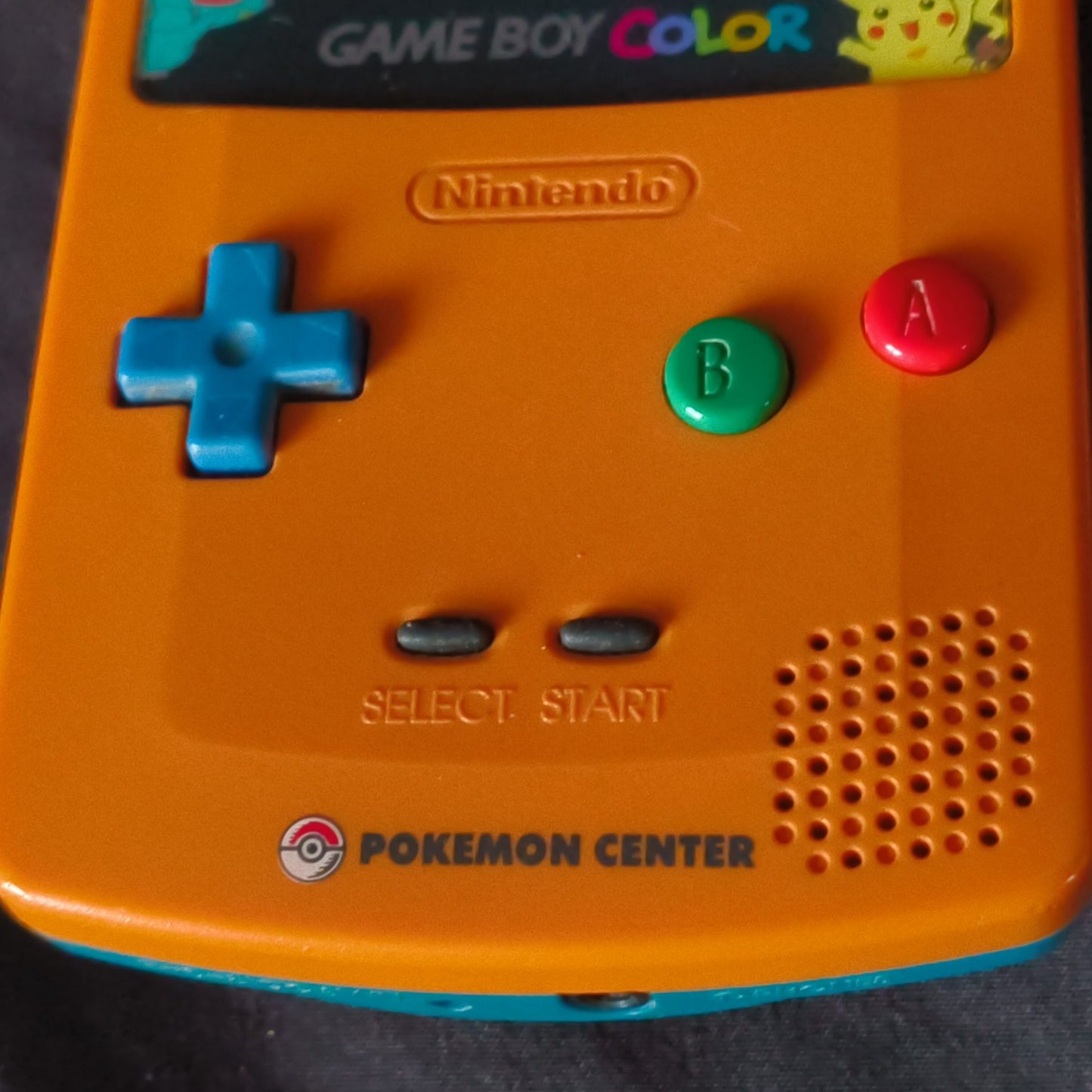 Nintendo Gameboy Color Pokemon Limited edition Orange color console -h0717-
