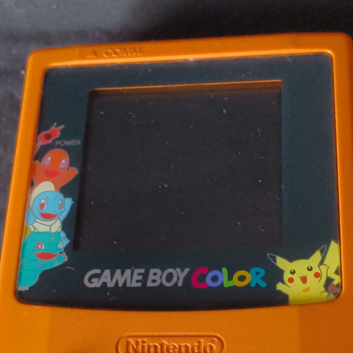 Nintendo Gameboy Color Pokemon Limited edition Orange color console -h0717-