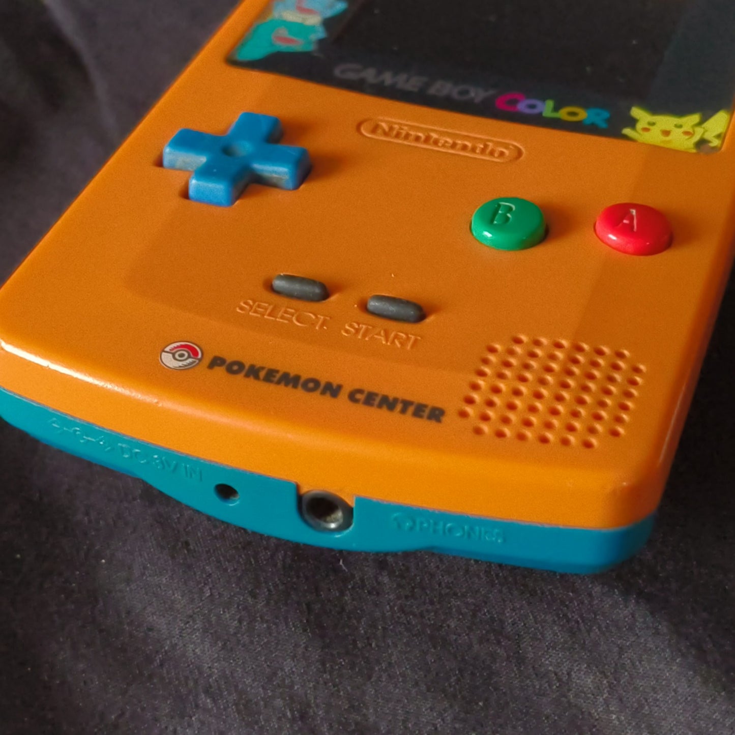 Nintendo Gameboy Color Pokemon Limited edition Orange color console -h0717-