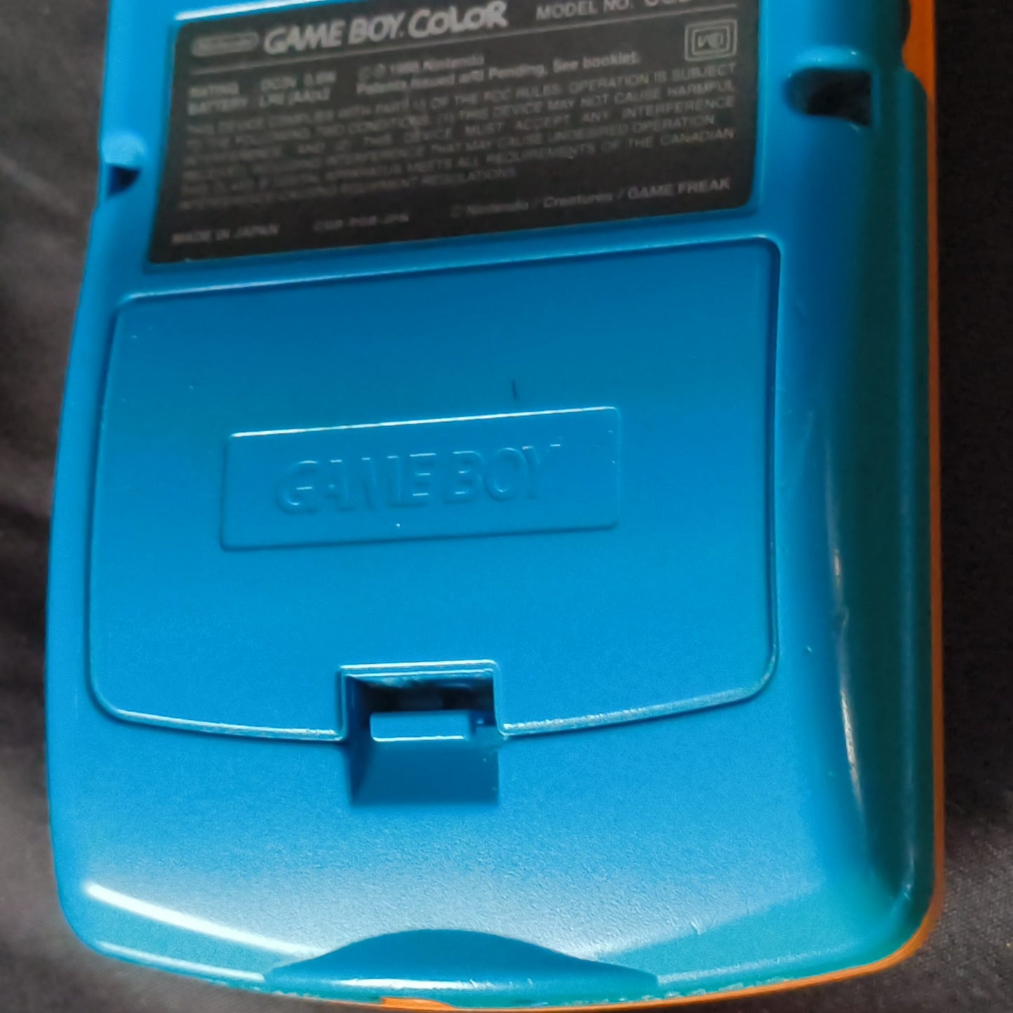 Nintendo Gameboy Color Pokemon Limited edition Orange color console -h0717-