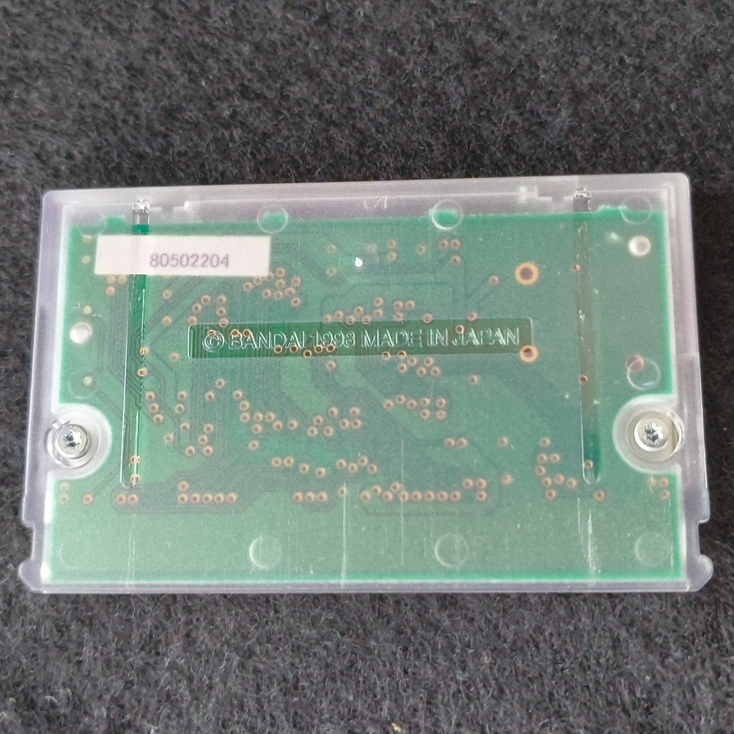 Defective Wonder Swan Crystal Clear Black BANDAI WSC Handheld Console-h0722-