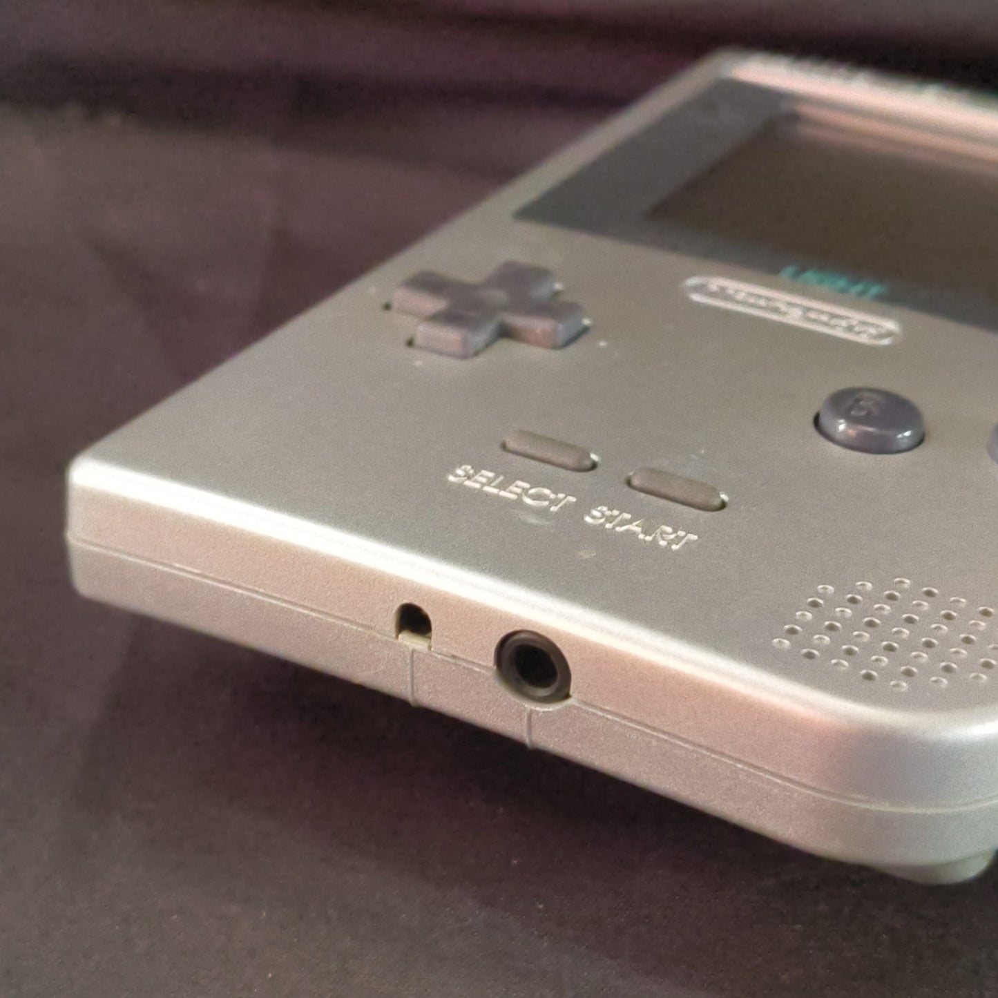 Used, Nintendo Gameboy Light Silver color console MGB-101 w/PSU, Working-h0725-