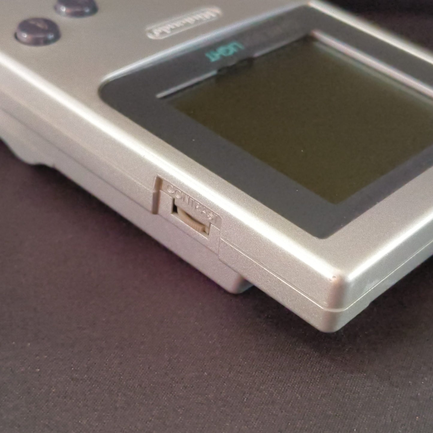 Used, Nintendo Gameboy Light Silver color console MGB-101 w/PSU, Working-h0725-