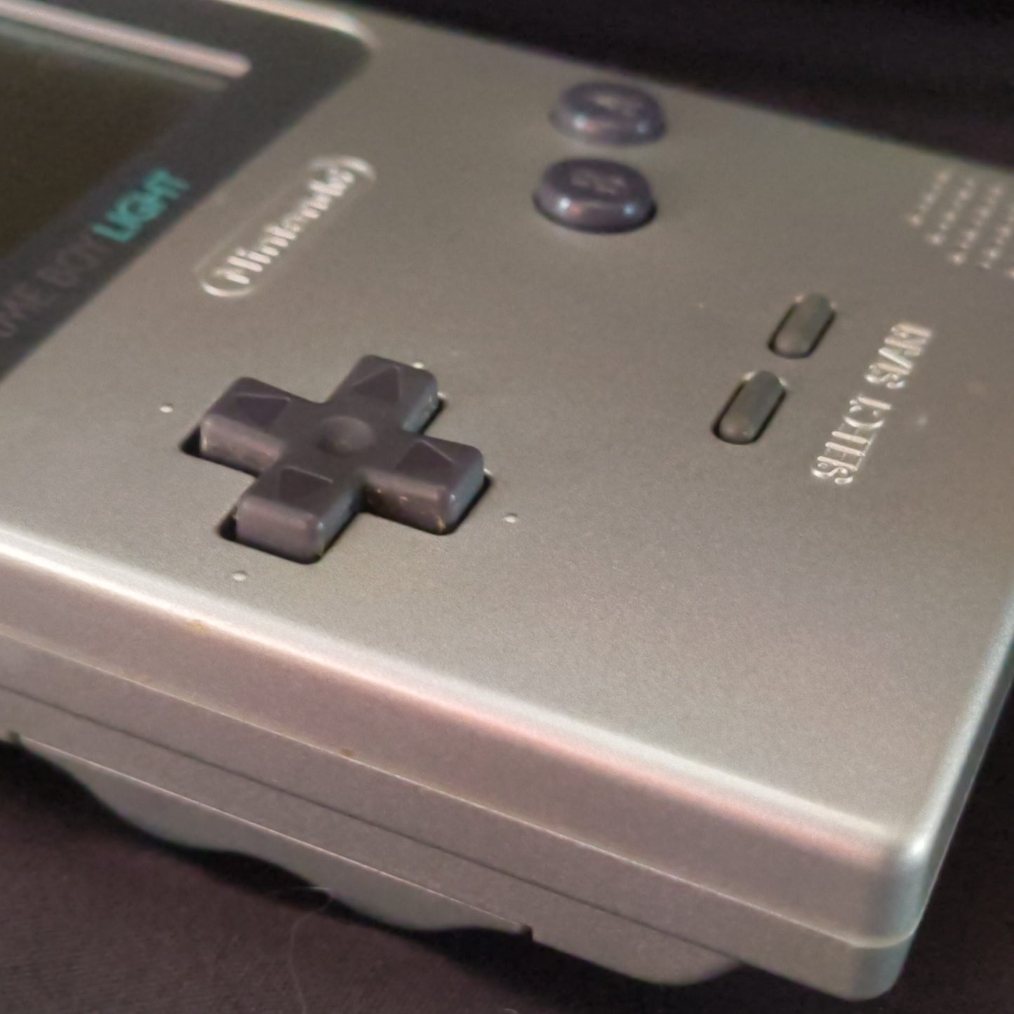 Used, Nintendo Gameboy Light Silver color console MGB-101 w/PSU, Working-h0725-