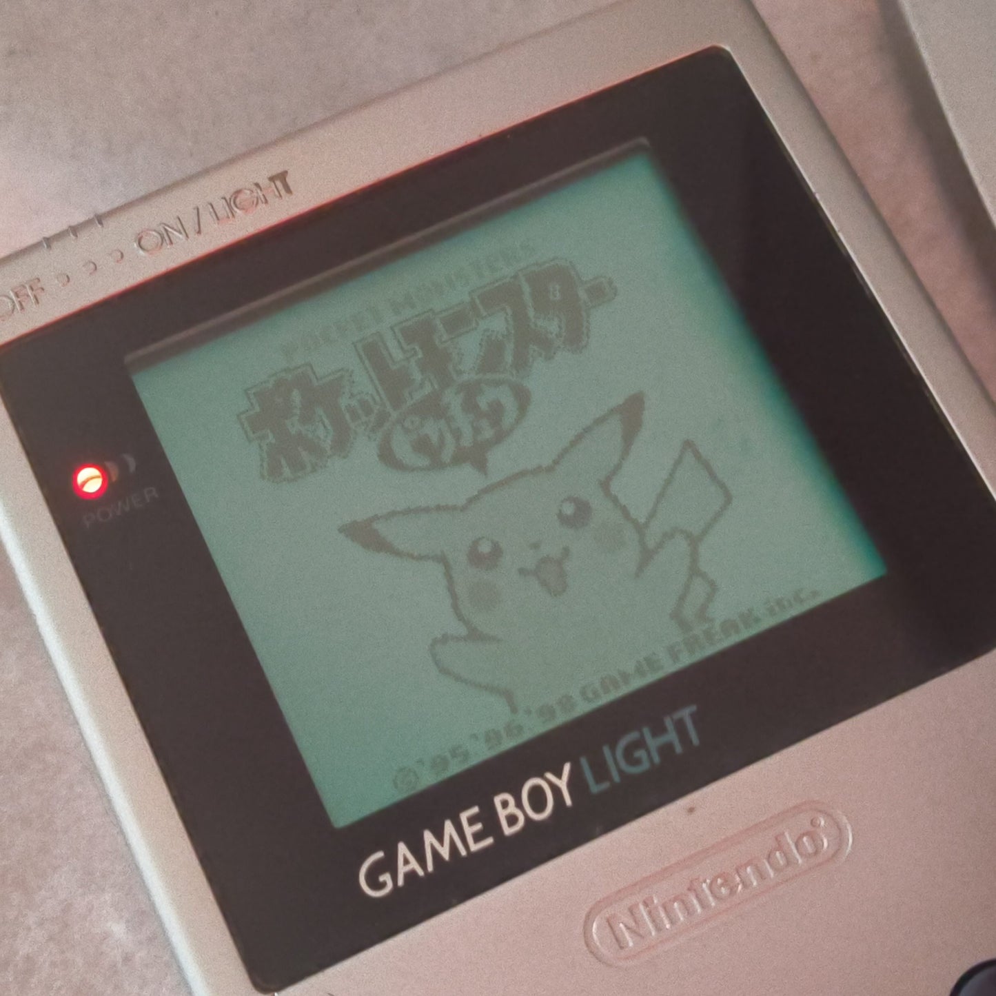 Used, Nintendo Gameboy Light Silver color console MGB-101 w/PSU, Working-h0725-