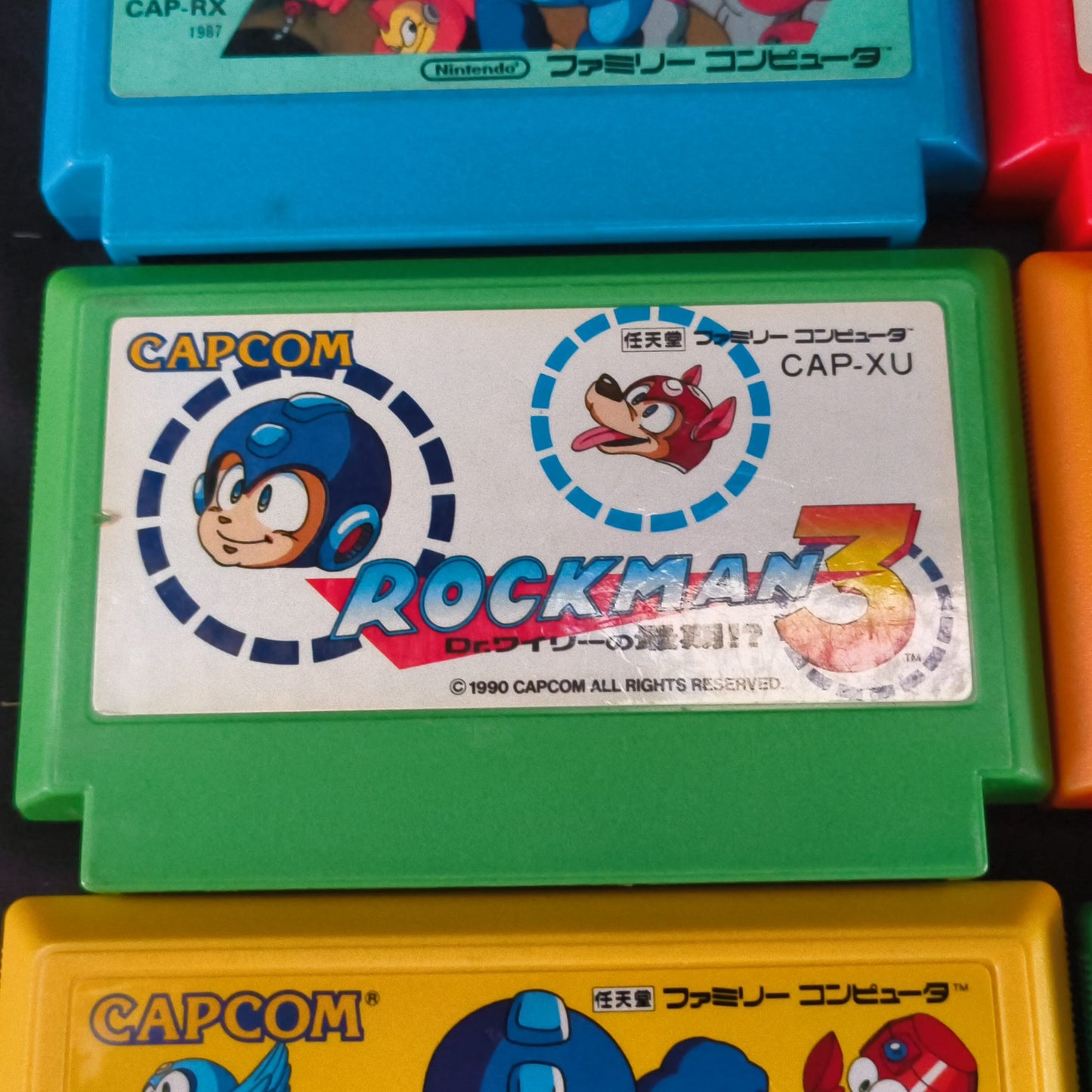 Nintendo Famicom FC (NES) RockMan(Megaman) series 6 game cartridge set-h0725-