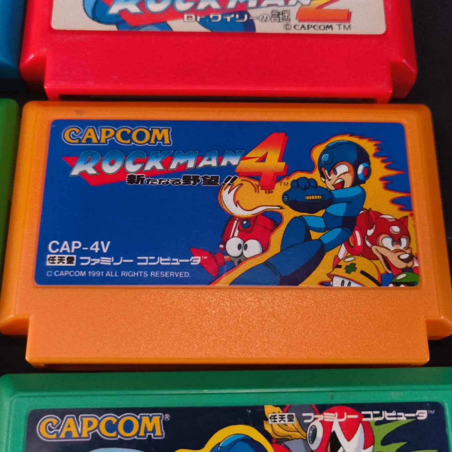 Nintendo Famicom FC (NES) RockMan(Megaman) series 6 game cartridge set-h0725-