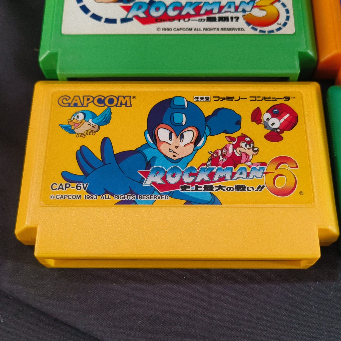 Nintendo Famicom FC (NES) RockMan(Megaman) series 6 game cartridge set-h0725-