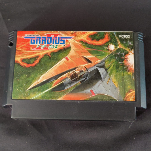 Gradius 2 KONAMI For Nintendo Famicom NES/  Cartridge only tested-h0725-