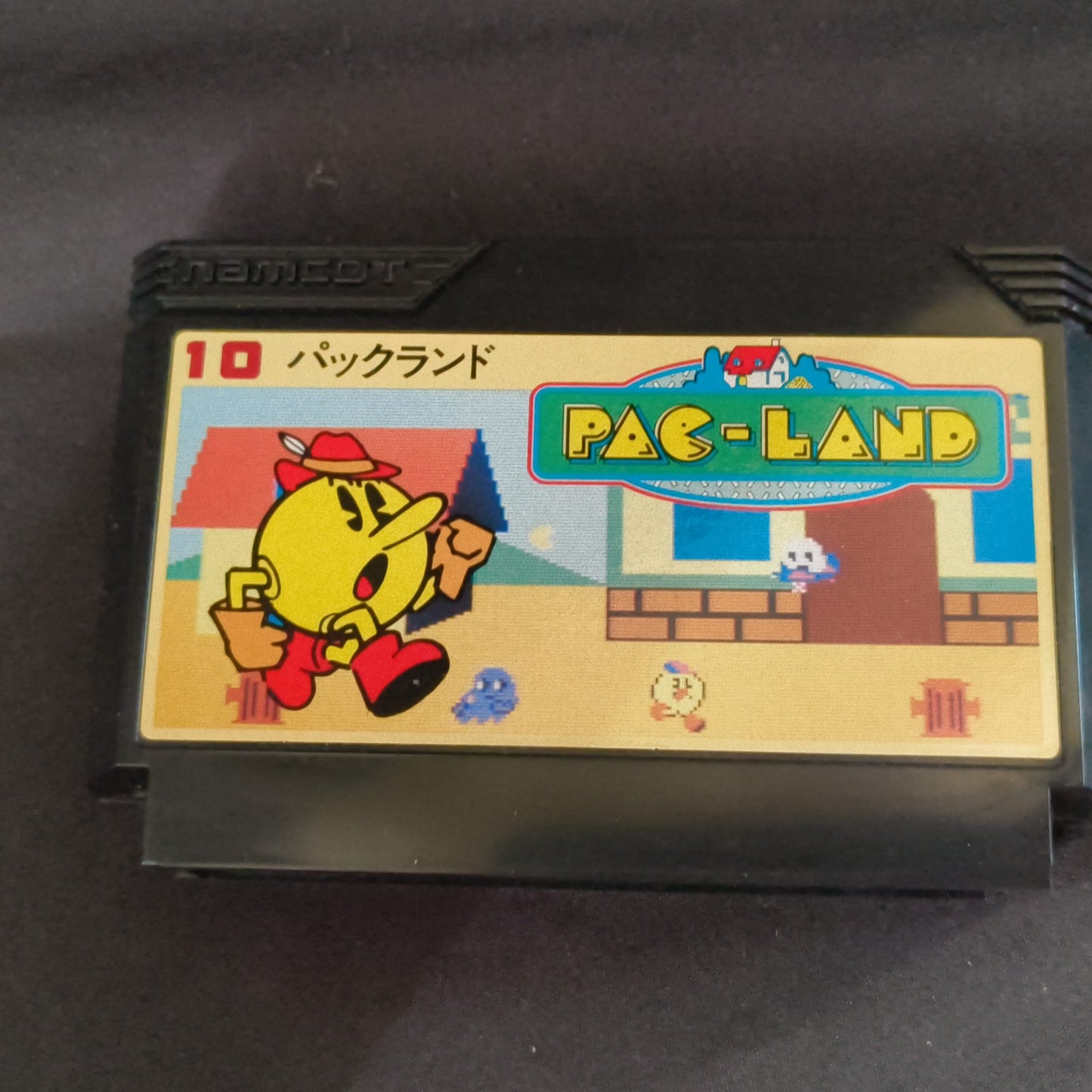 PAC LAND NAMCOT Famicom NES Cartridge w/manual, box, Japan, Working-h0725-