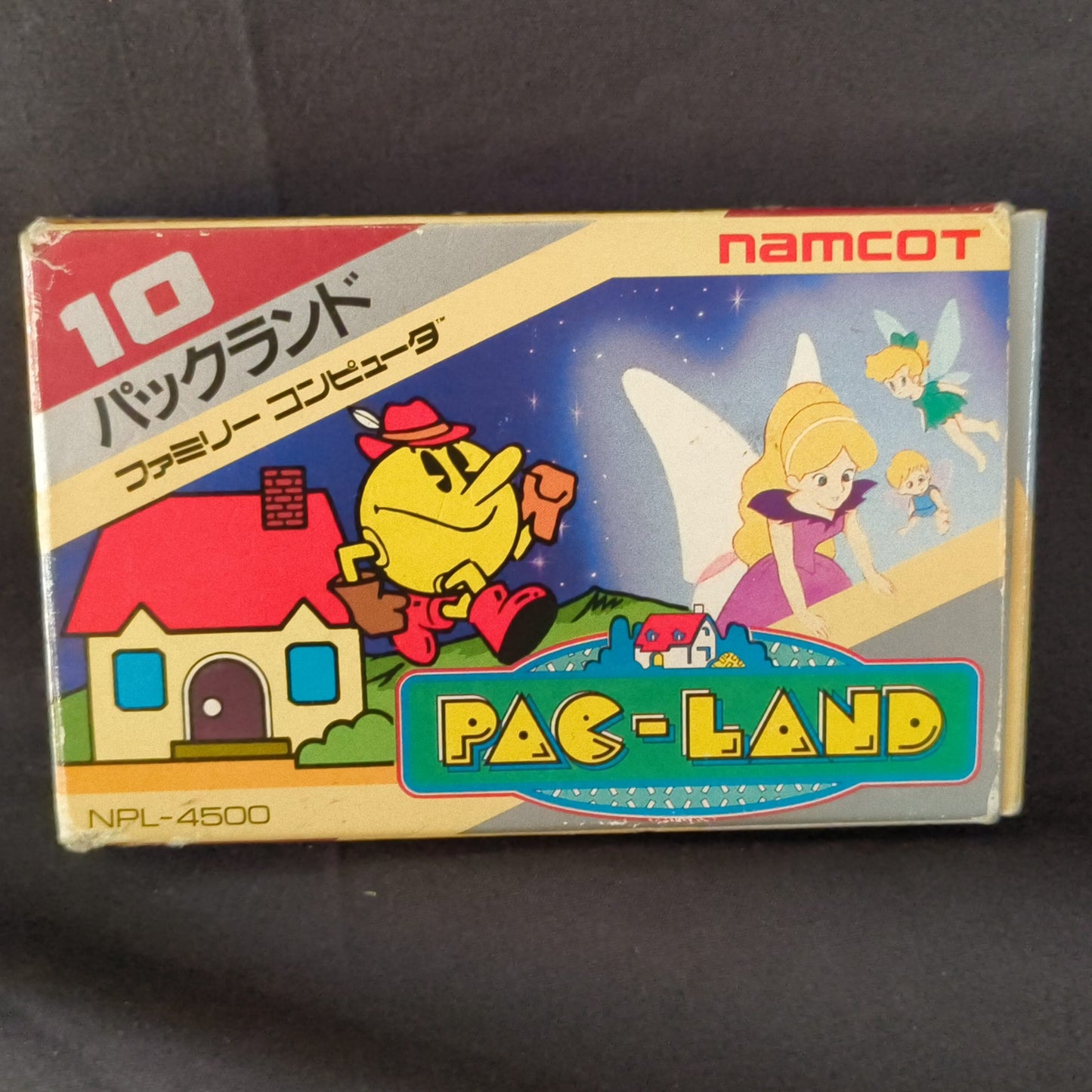 PAC LAND NAMCOT Famicom NES Cartridge w/manual, box, Japan, Working-h0725-