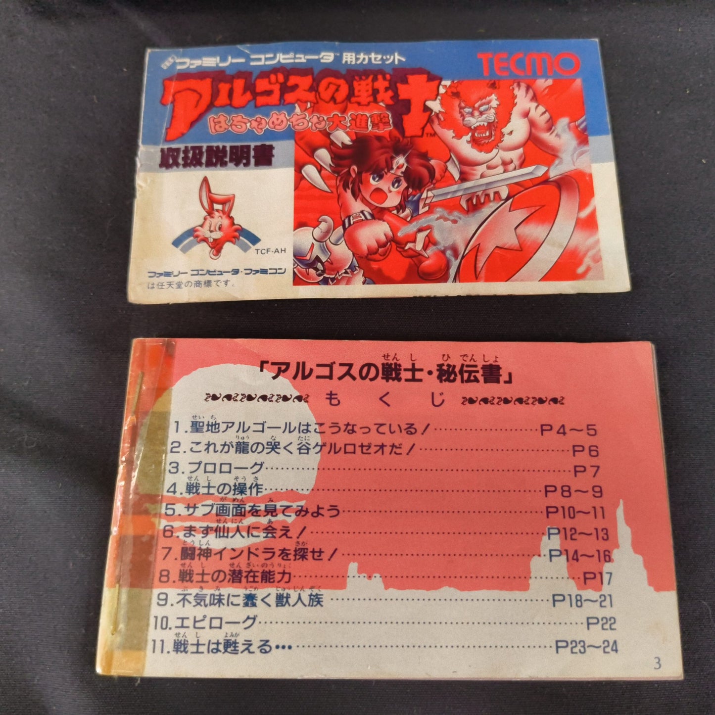 ARGUS NO SENSHI Rygar Famicom NES Cartridge w/manual, box, Japan, Working-h0725-