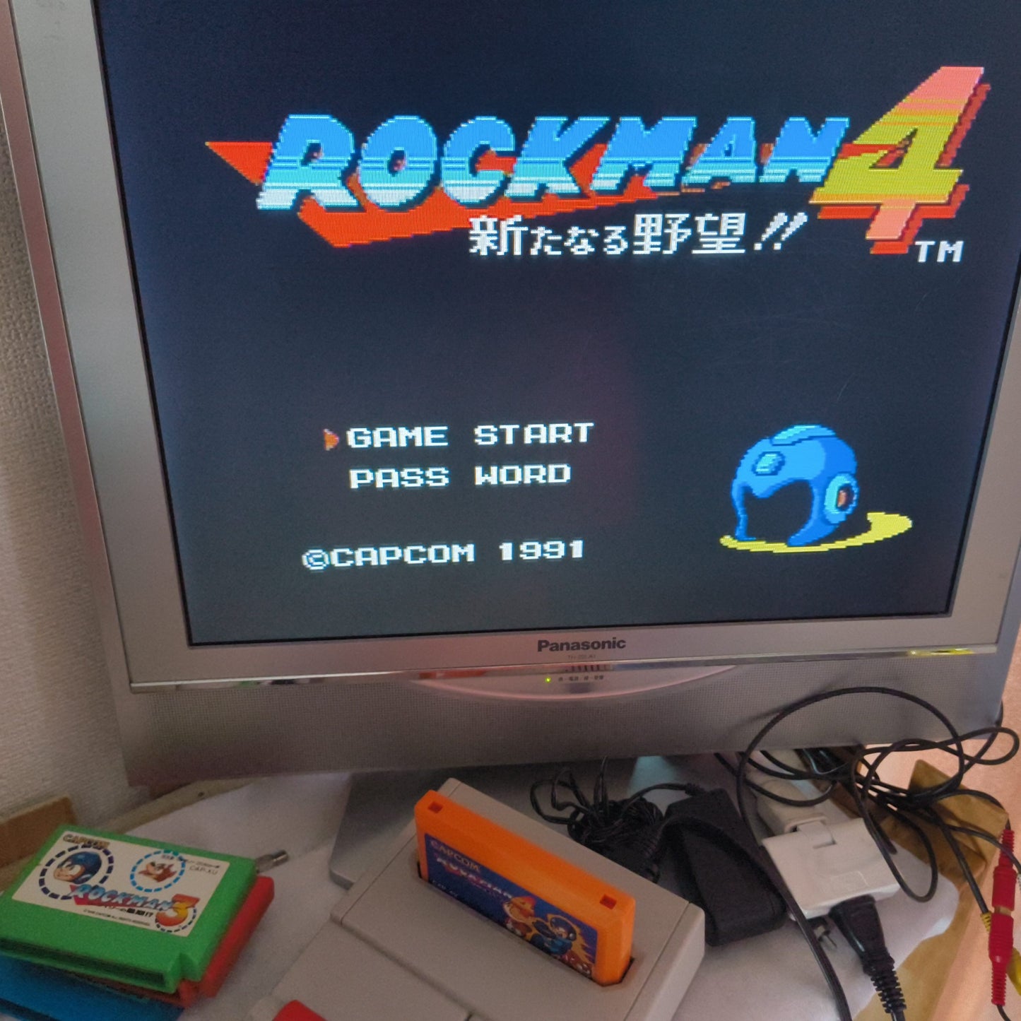 Nintendo Famicom FC (NES) RockMan(Megaman) series 6 game cartridge set-h0725-