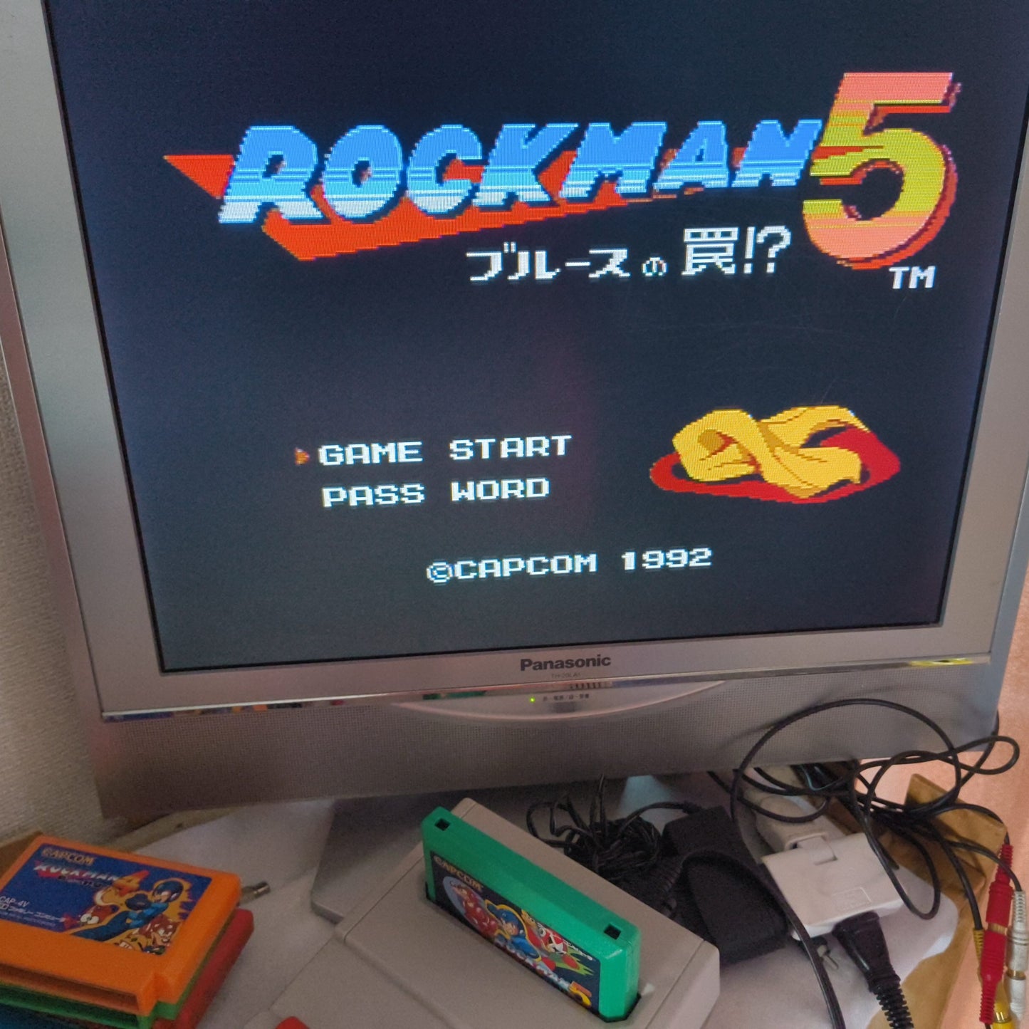 Nintendo Famicom FC (NES) RockMan(Megaman) series 6 game cartridge set-h0725-