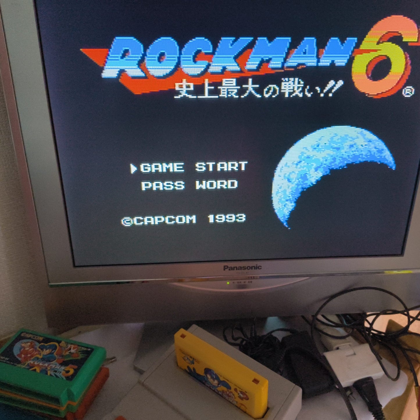 Nintendo Famicom FC (NES) RockMan(Megaman) series 6 game cartridge set-h0725-