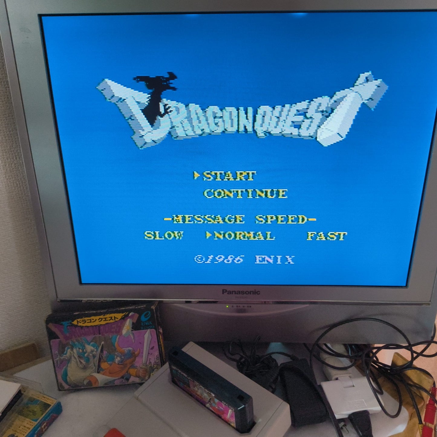 Dragon Quest Series Famicom FC NES Cartridge, Manual, Boxed set, Working-h0725-