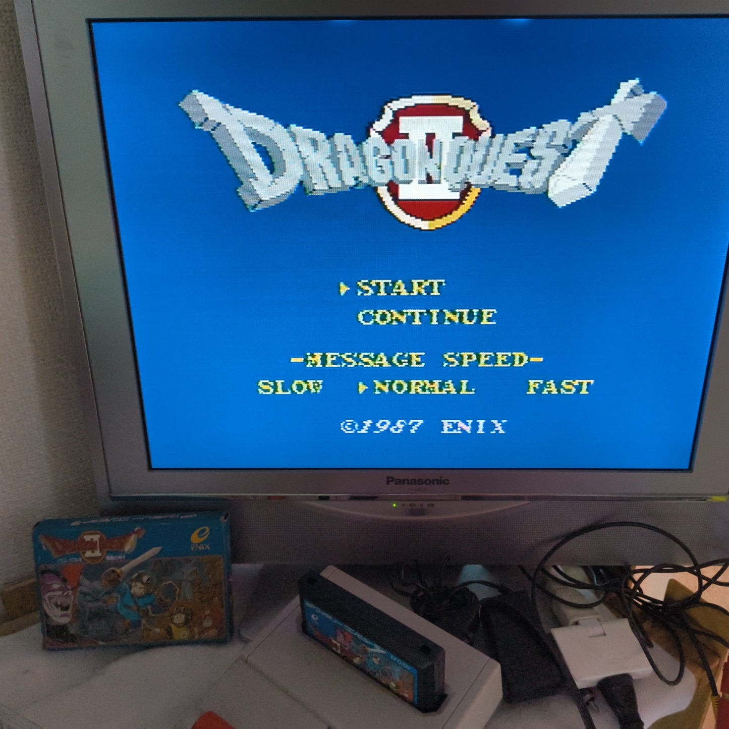 Dragon Quest Series Famicom FC NES Cartridge, Manual, Boxed set, Working-h0725-