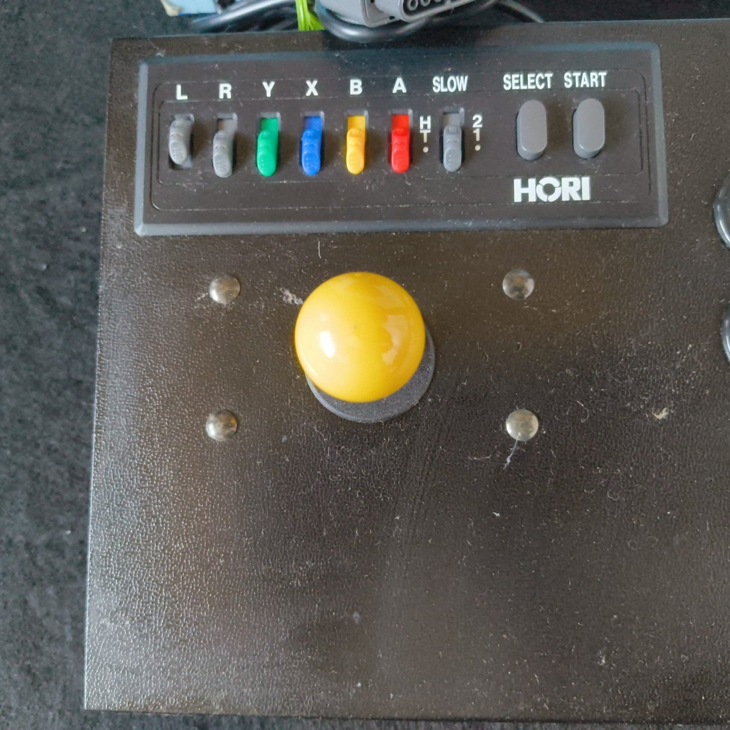 Used Hori Arcade Fighting Stick HSJ-12 Super Famicom SNES Boxed set Japan-h0730