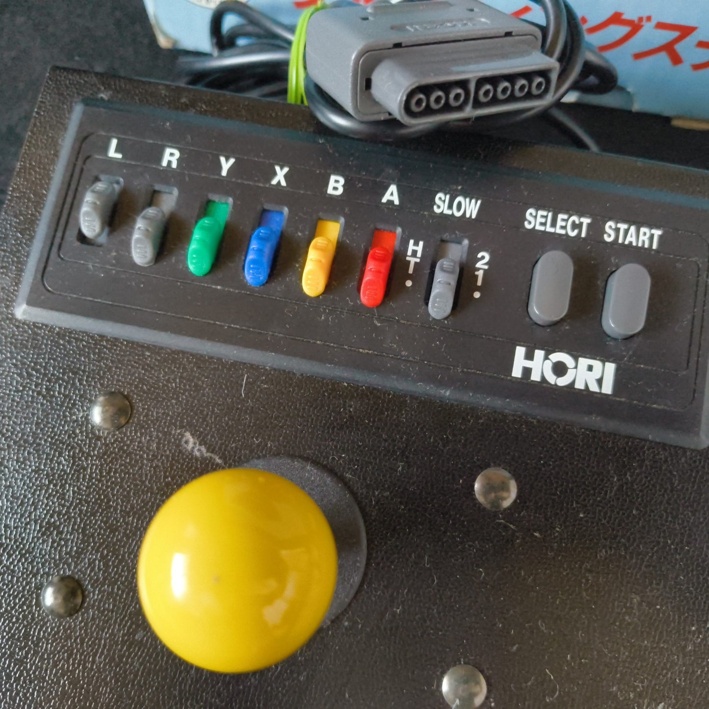 Used Hori Arcade Fighting Stick HSJ-12 Super Famicom SNES Boxed set Japan-h0730