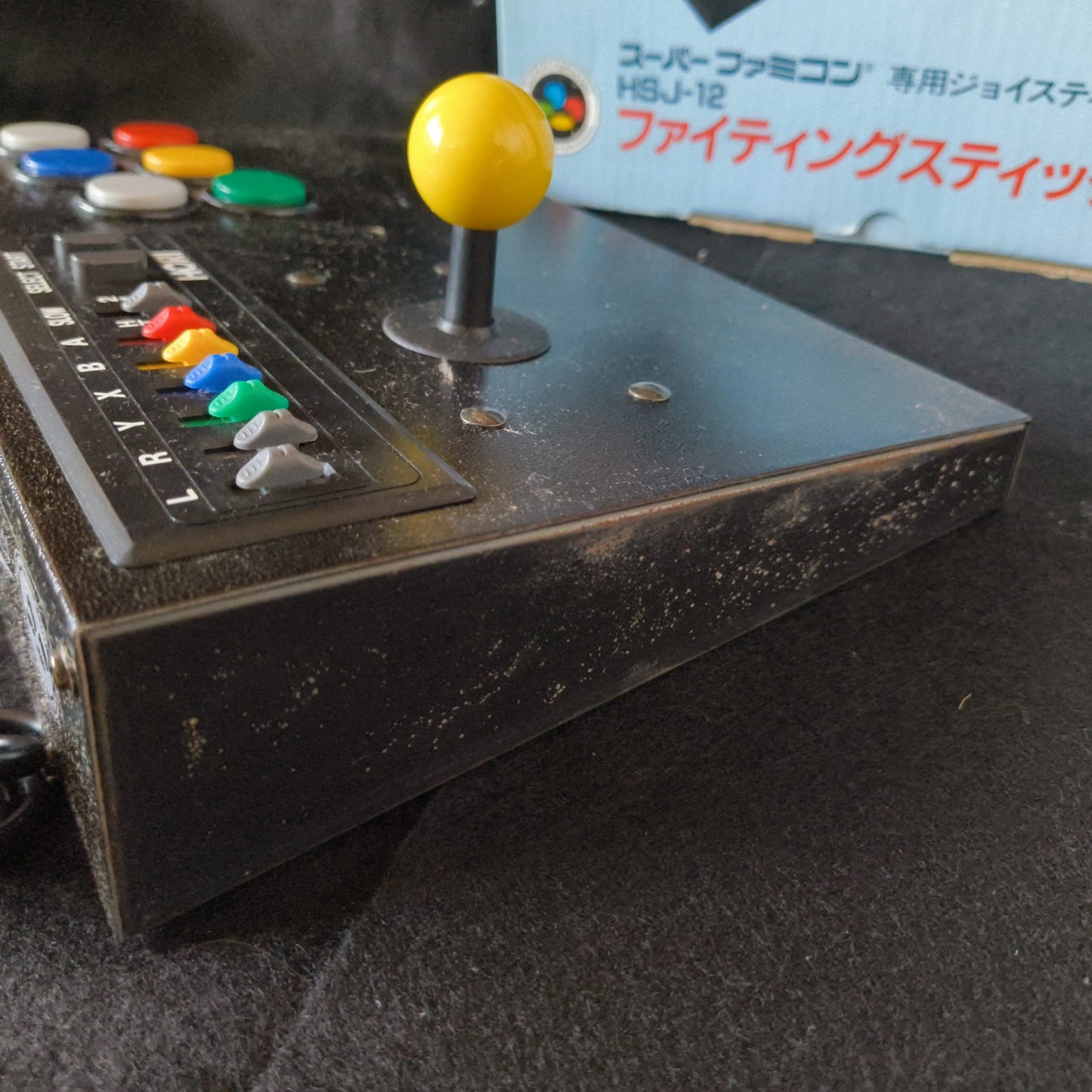 Used Hori Arcade Fighting Stick HSJ-12 Super Famicom SNES Boxed set Japan-h0730